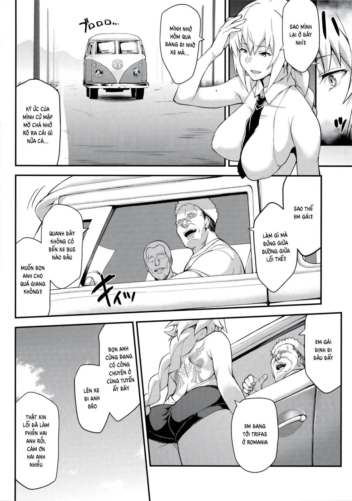 HentaiVN.net - Ảnh 9 - The Saint Who Got Forcibly Hypnotised Into Bitchhiking [Kyousei Saimin Seijo Inwai Bitch Hike] - Chap 1