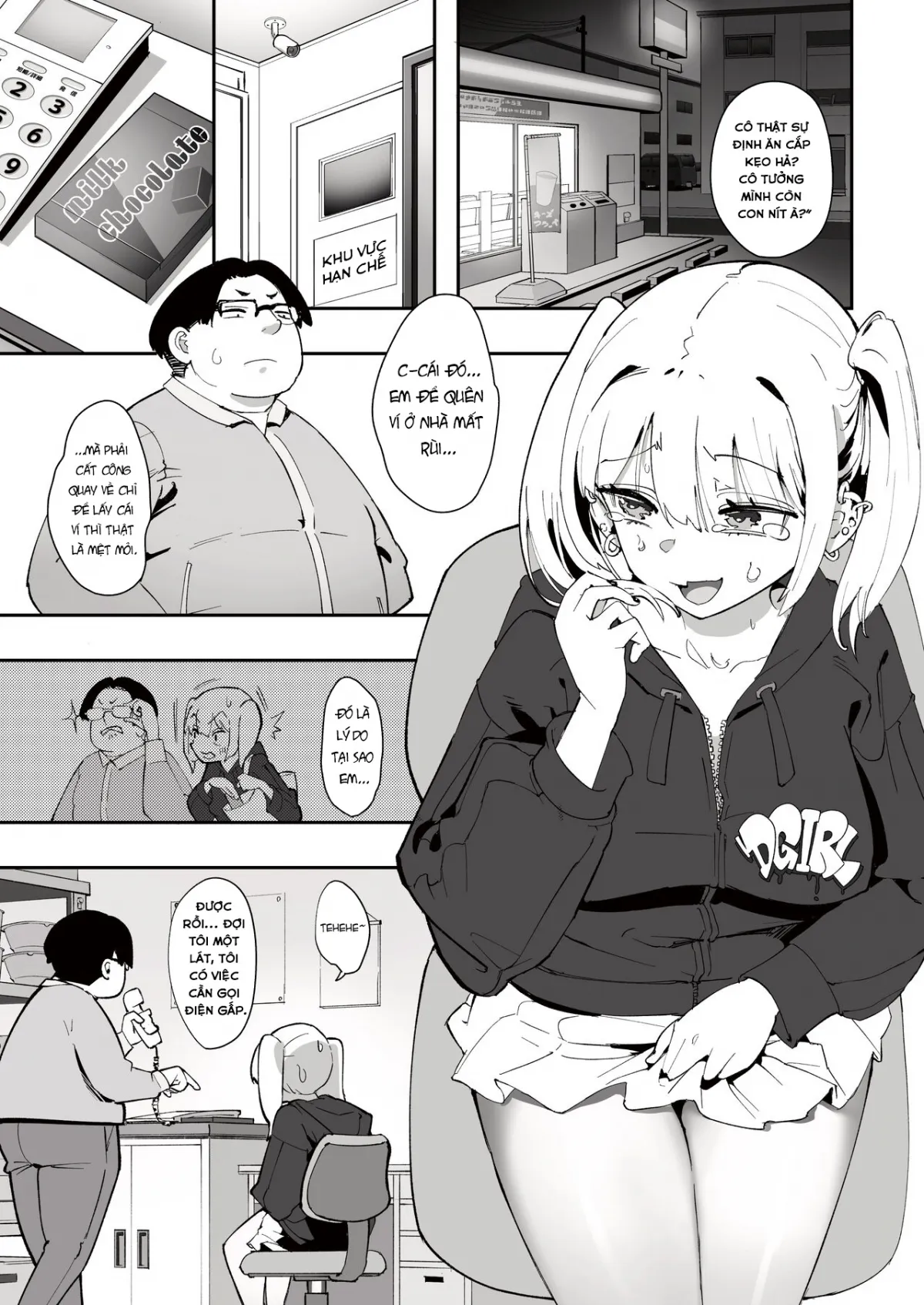 HentaiVN.net - Ảnh 3 - Cô nàng Gyaru và Anh nhân viên may mắn [Gyaru to Tenin] - Chap 1