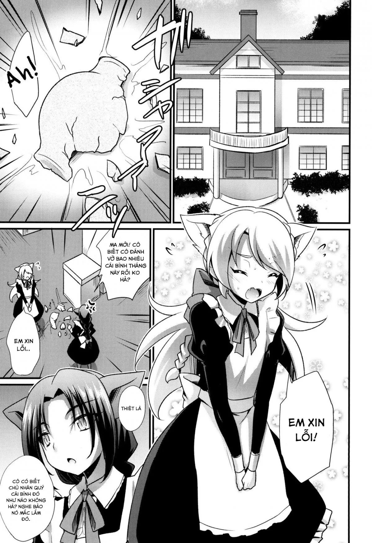 HentaiVN.net - Ảnh 3 - M Neko Maid Otokonoko - Chap 1