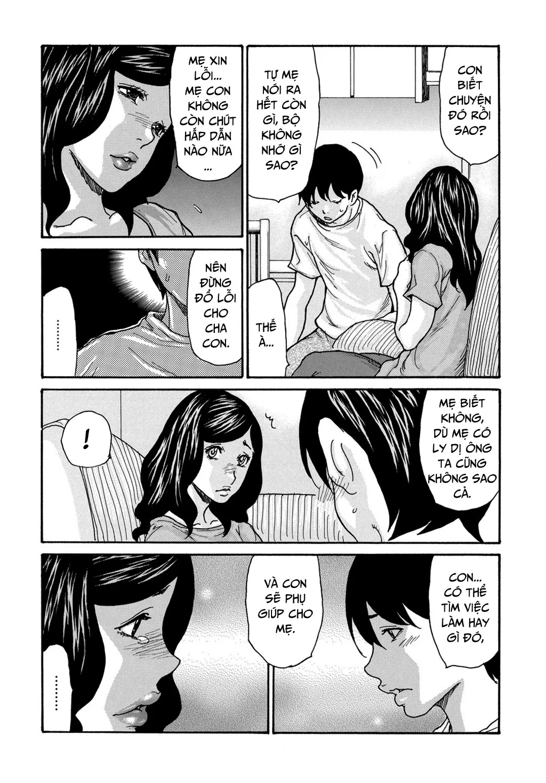 HentaiVN.net - Ảnh 13 - Cơn say của mẹ [Kaasan no Yoigokochi; Mother's Intoxication] - Chap 1