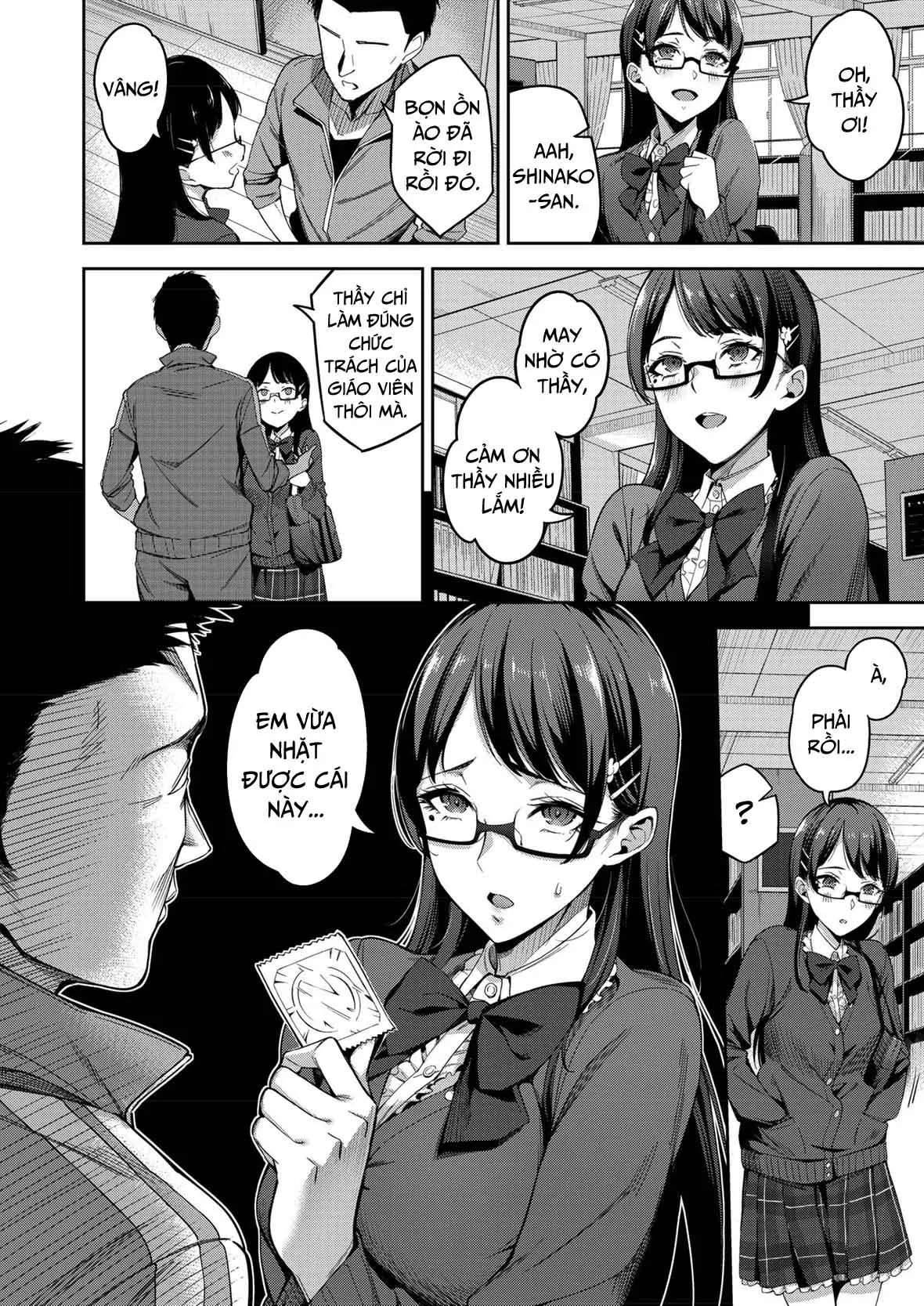 HentaiVN.net - Ảnh 5 - Anh thầy giáo may mắn và cô học sinh đen đủi [Tadashii Gomu no Tsukaikata] - Chap 1