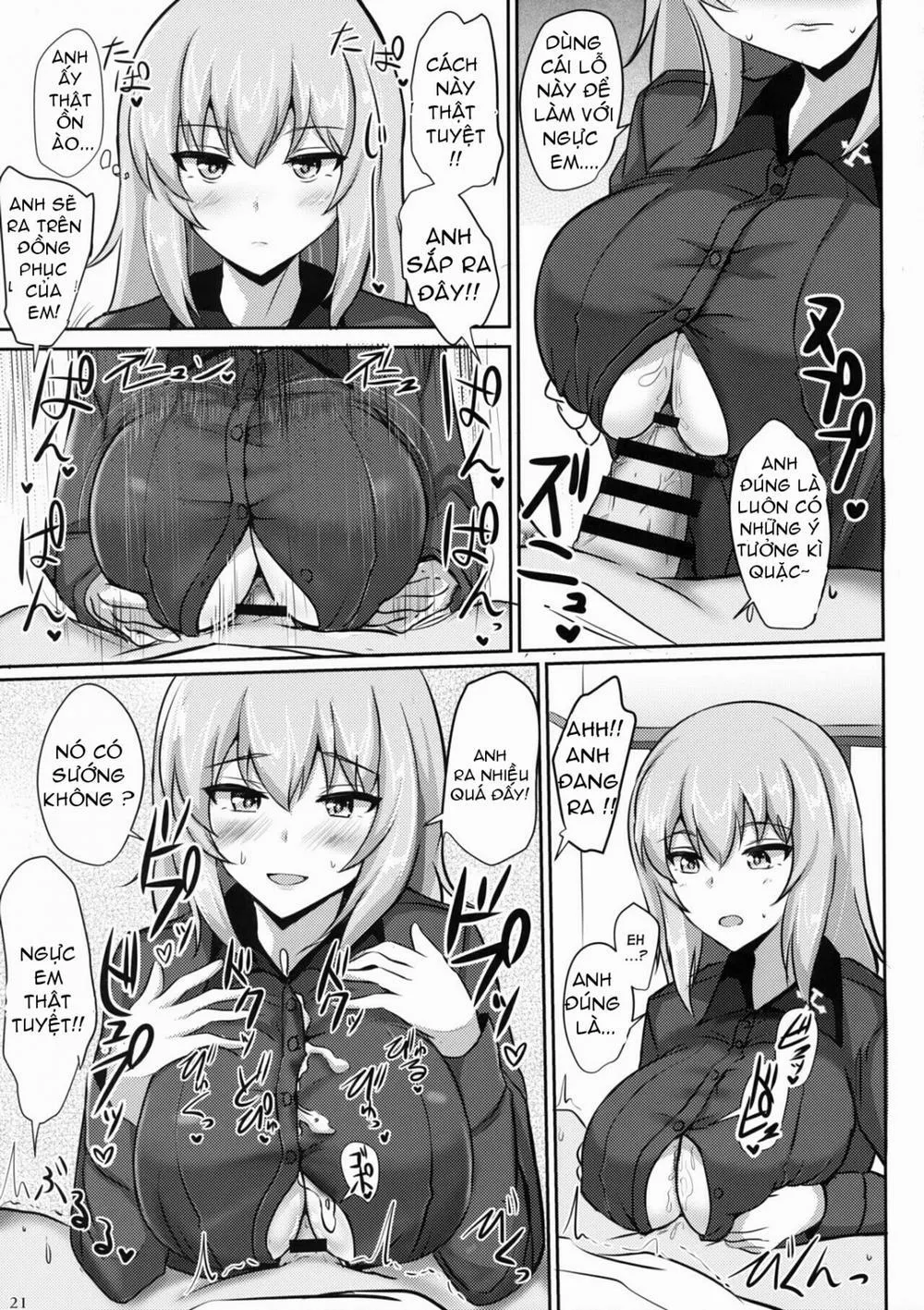 HentaiVN.net - Ảnh 19 - Onayami Itsumi-san (Girls und Panzer) - Chap 1