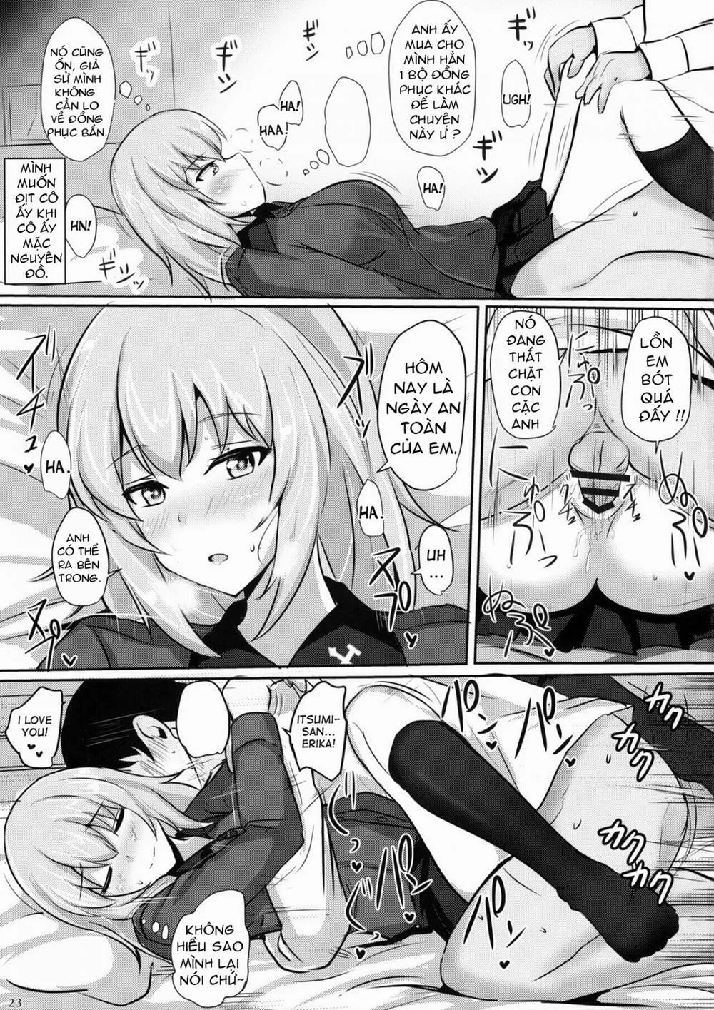 HentaiVN.net - Ảnh 21 - Onayami Itsumi-san (Girls und Panzer) - Chap 1