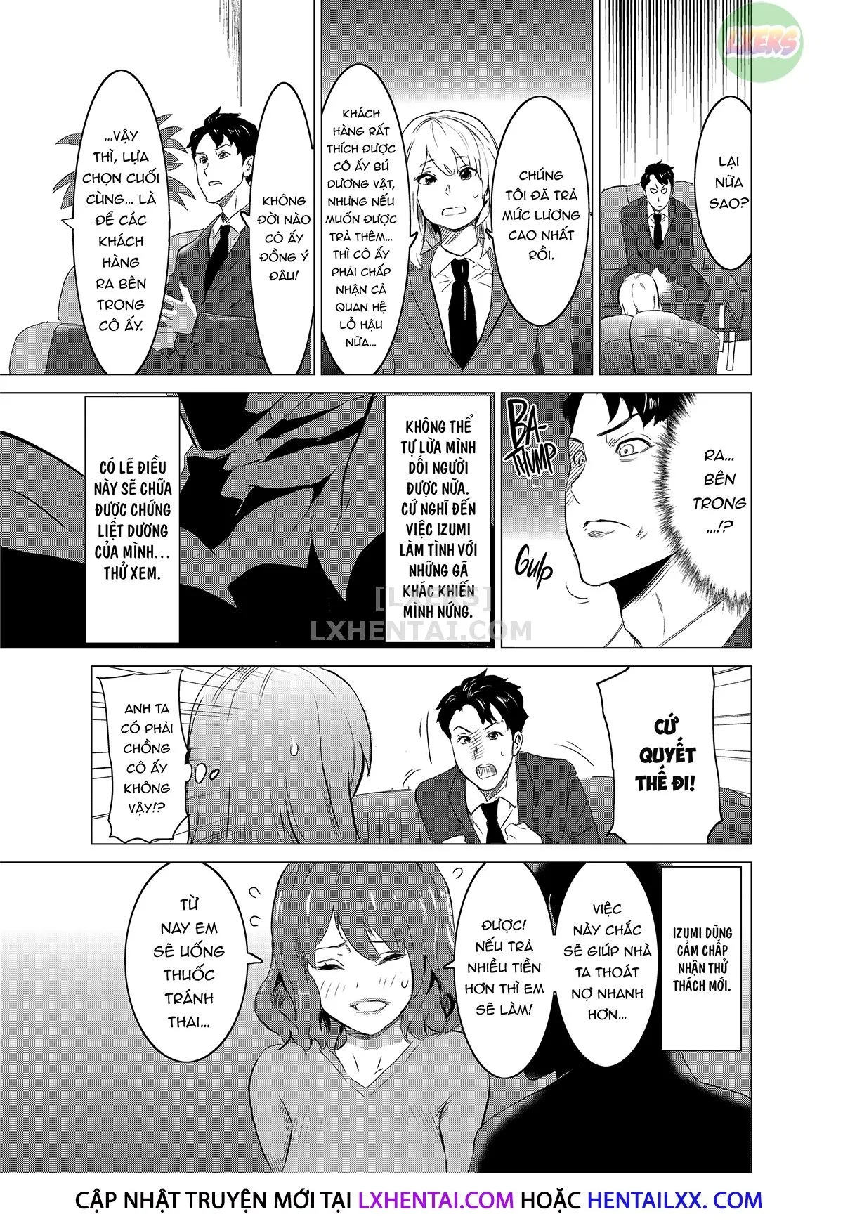 HentaiVN.net - Ảnh 37 - Tôi bắt vợ tôi làm việc tại nhà thổ - Chap 1