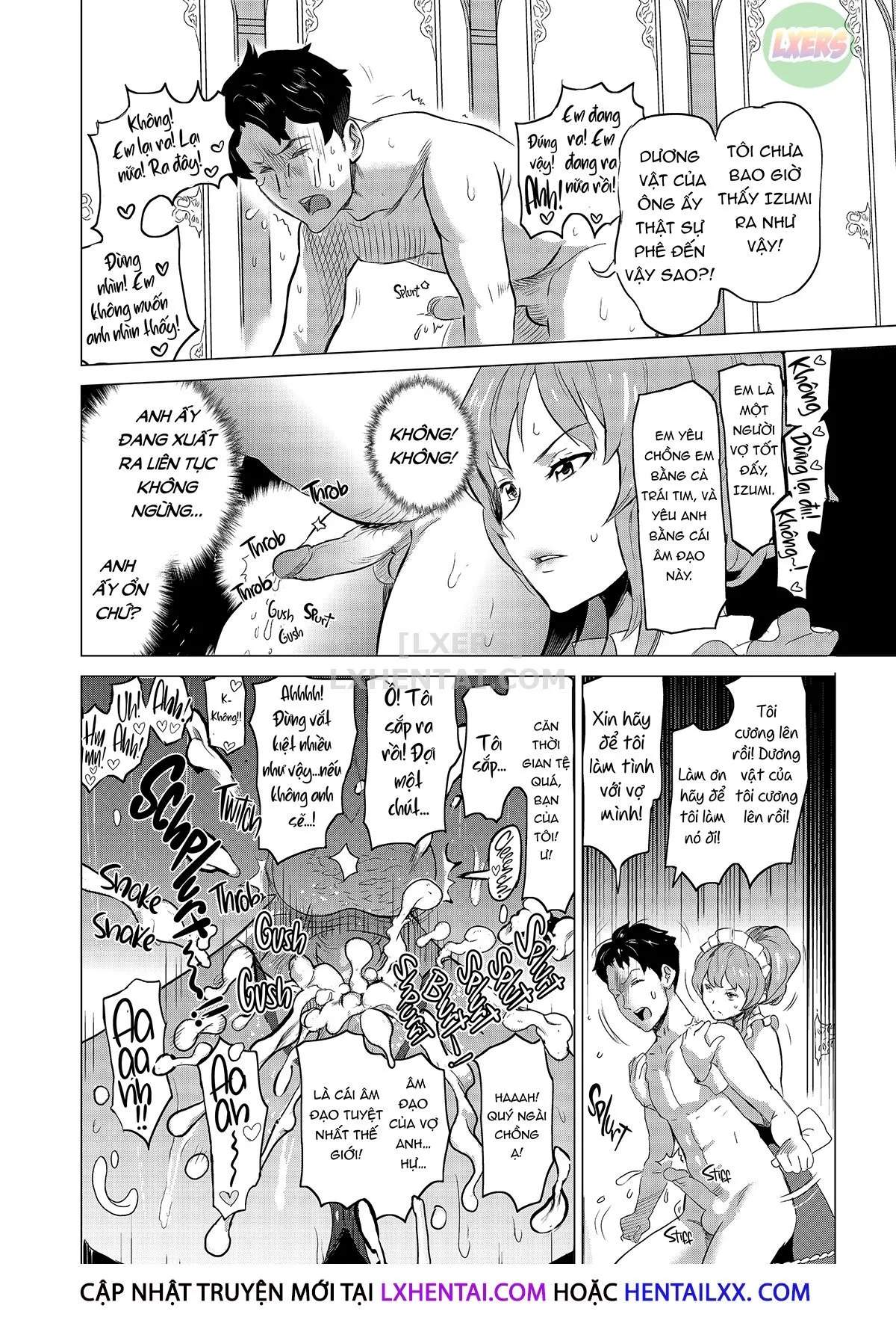HentaiVN.net - Ảnh 30 - Tôi bắt vợ tôi làm việc tại nhà thổ - Chap 2