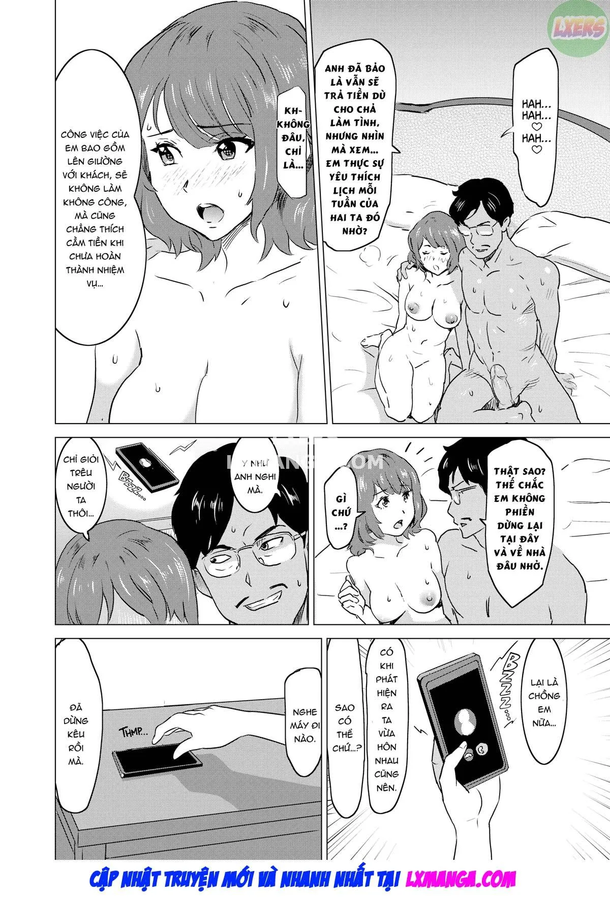 HentaiVN.net - Ảnh 24 - Tôi bắt vợ tôi làm việc tại nhà thổ - Chap 3