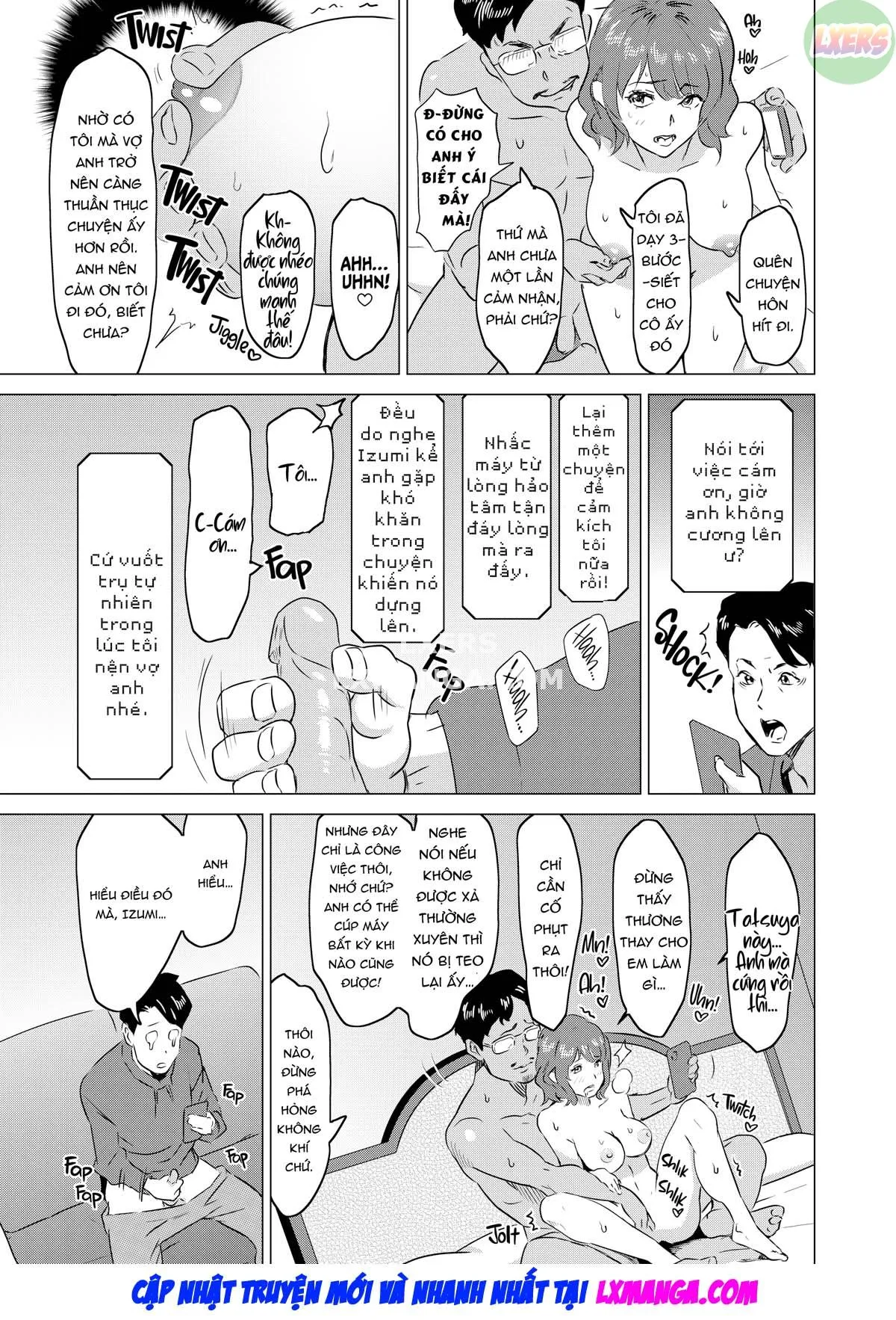HentaiVN.net - Ảnh 31 - Tôi bắt vợ tôi làm việc tại nhà thổ - Chap 3