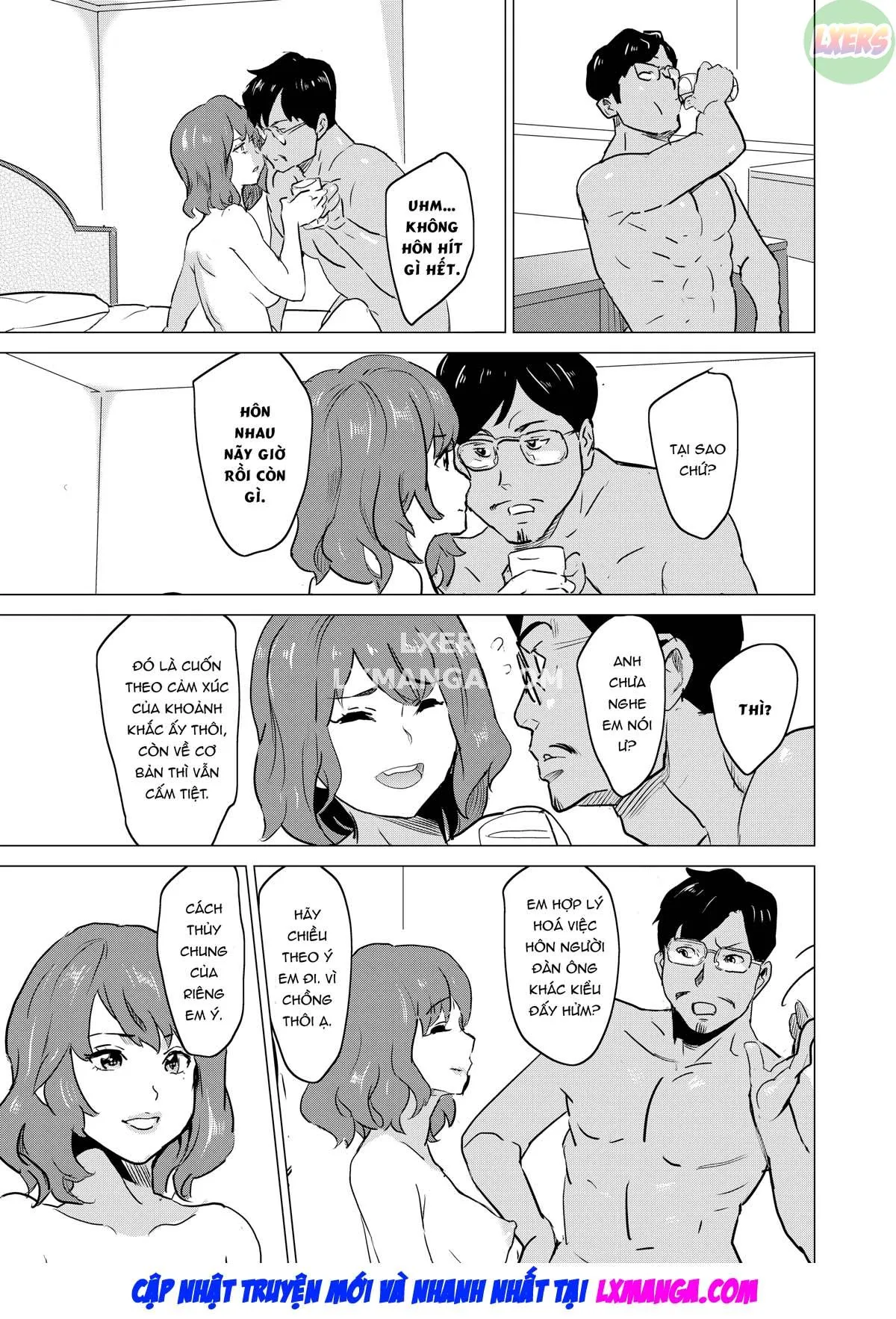 HentaiVN.net - Ảnh 46 - Tôi bắt vợ tôi làm việc tại nhà thổ - Chap 3