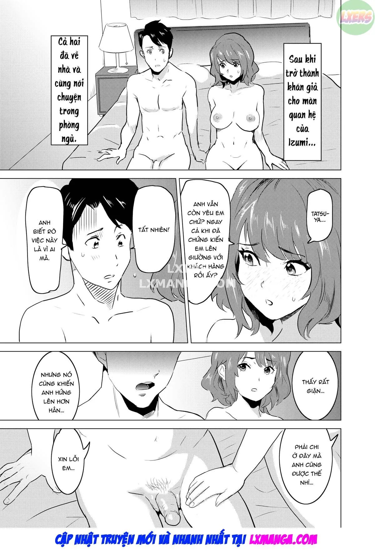 HentaiVN.net - Ảnh 7 - Tôi bắt vợ tôi làm việc tại nhà thổ - Chap 3