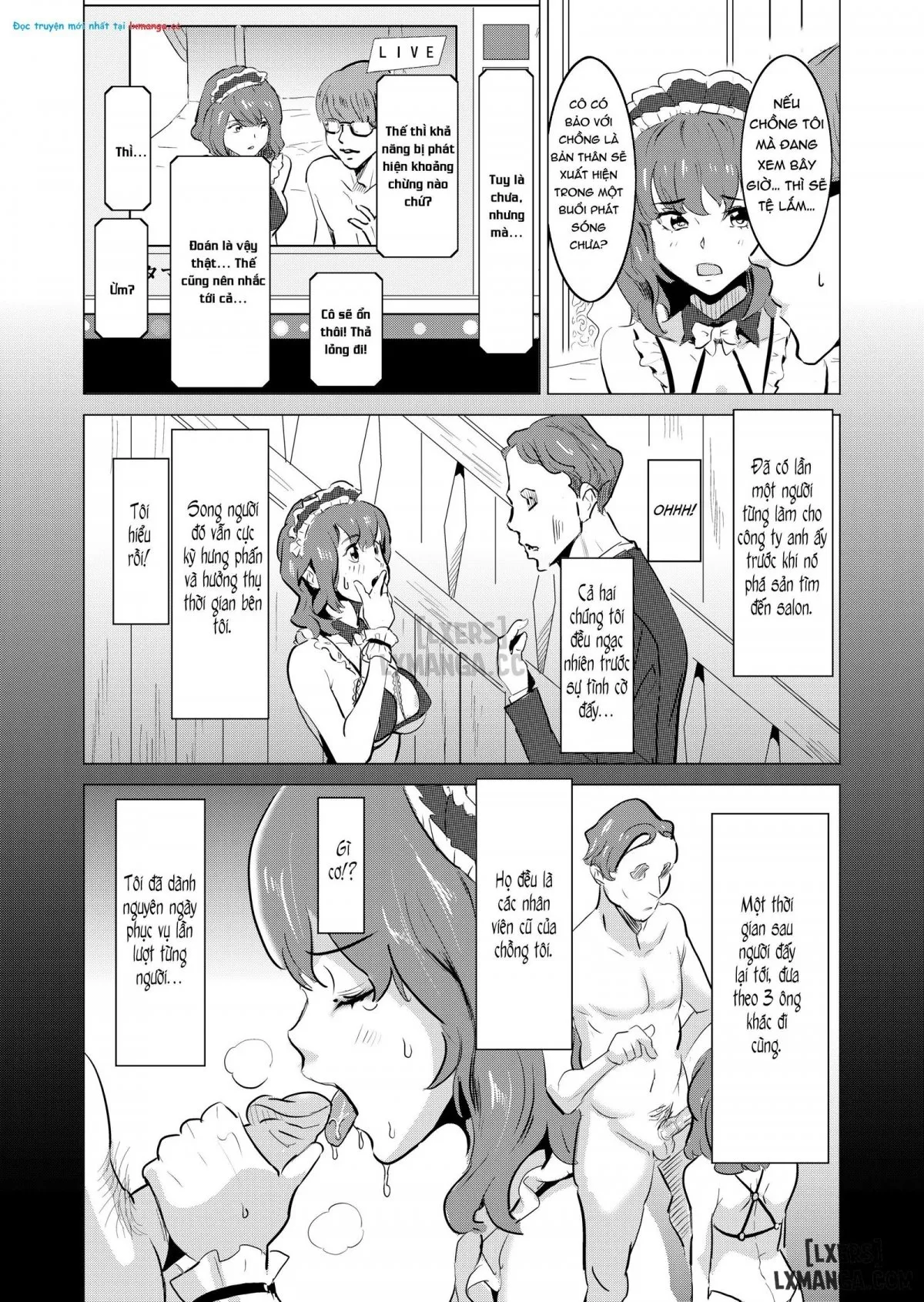 HentaiVN.net - Ảnh 13 - Tôi bắt vợ tôi làm việc tại nhà thổ - Chap 4