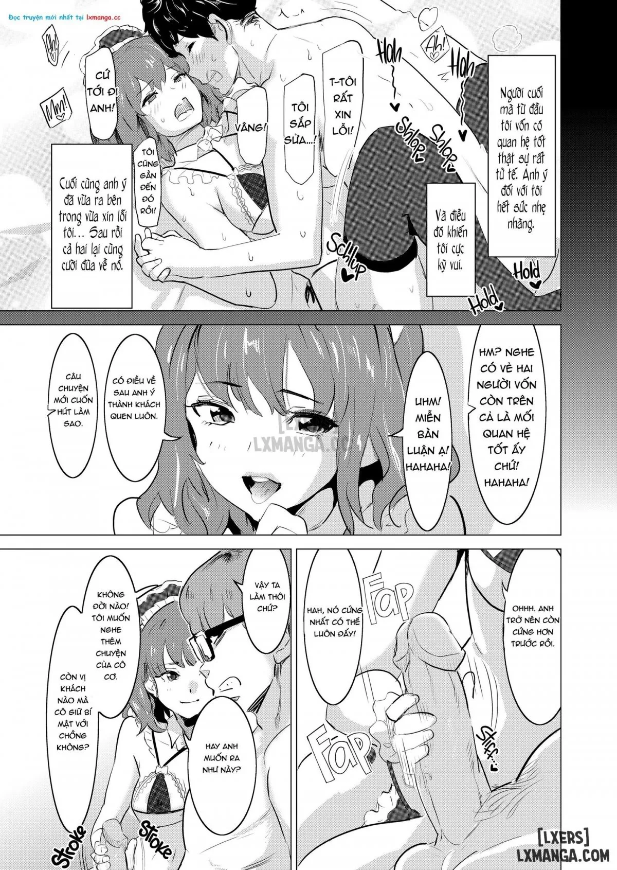 HentaiVN.net - Ảnh 15 - Tôi bắt vợ tôi làm việc tại nhà thổ - Chap 4