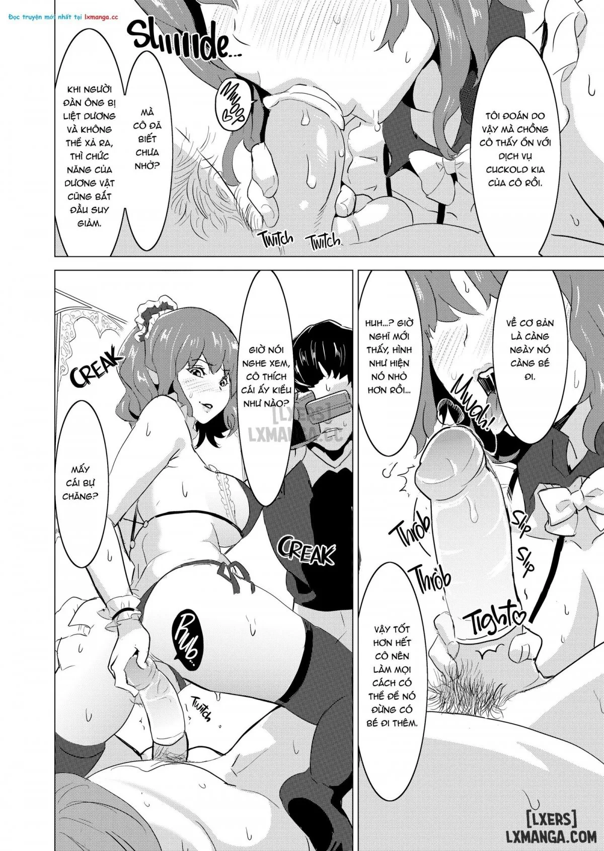 HentaiVN.net - Ảnh 20 - Tôi bắt vợ tôi làm việc tại nhà thổ - Chap 4