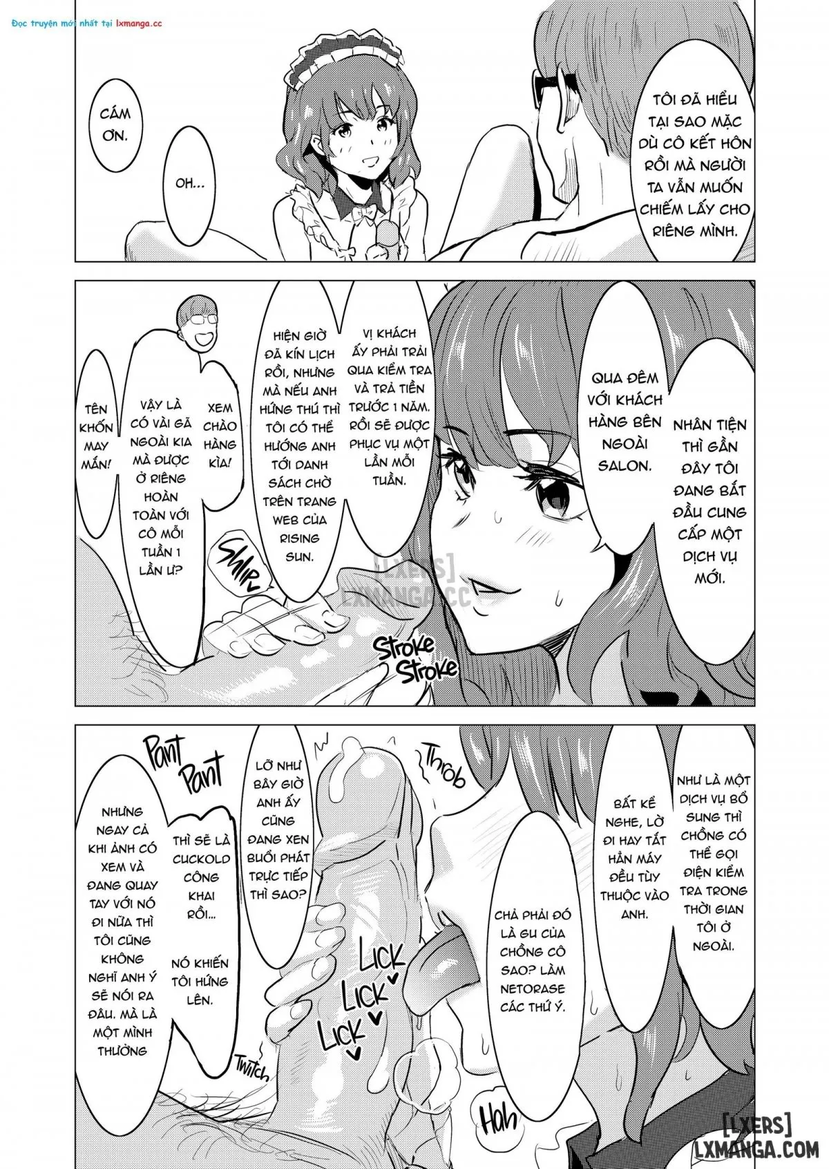 HentaiVN.net - Ảnh 25 - Tôi bắt vợ tôi làm việc tại nhà thổ - Chap 4
