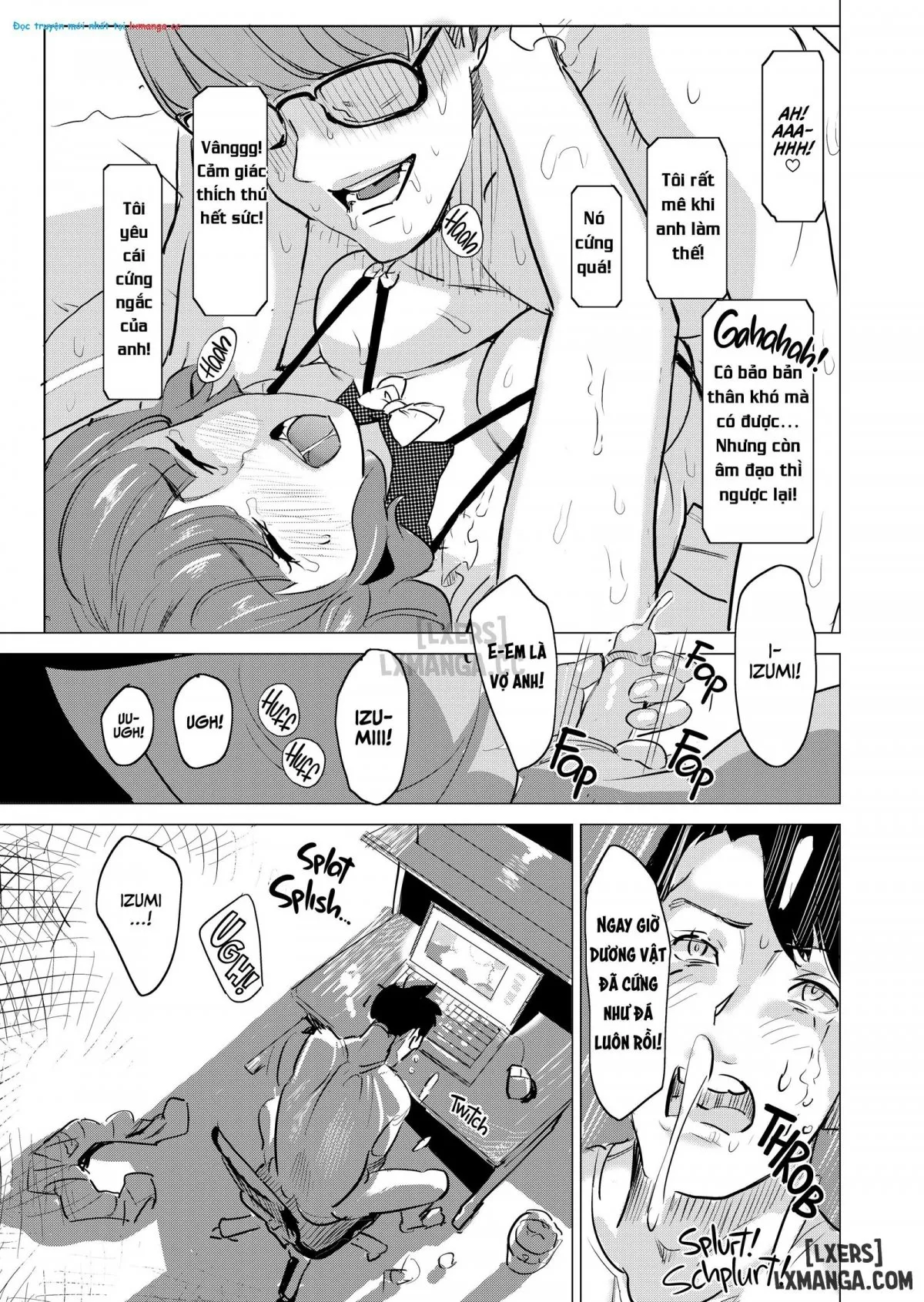HentaiVN.net - Ảnh 27 - Tôi bắt vợ tôi làm việc tại nhà thổ - Chap 4