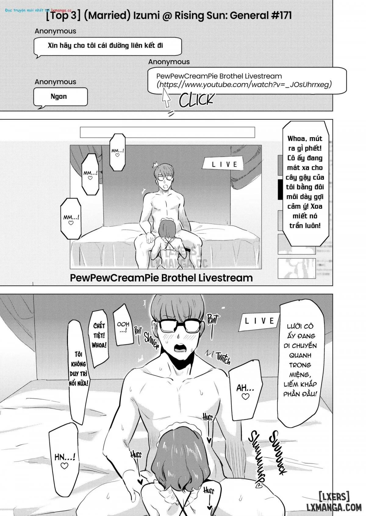 HentaiVN.net - Ảnh 5 - Tôi bắt vợ tôi làm việc tại nhà thổ - Chap 4