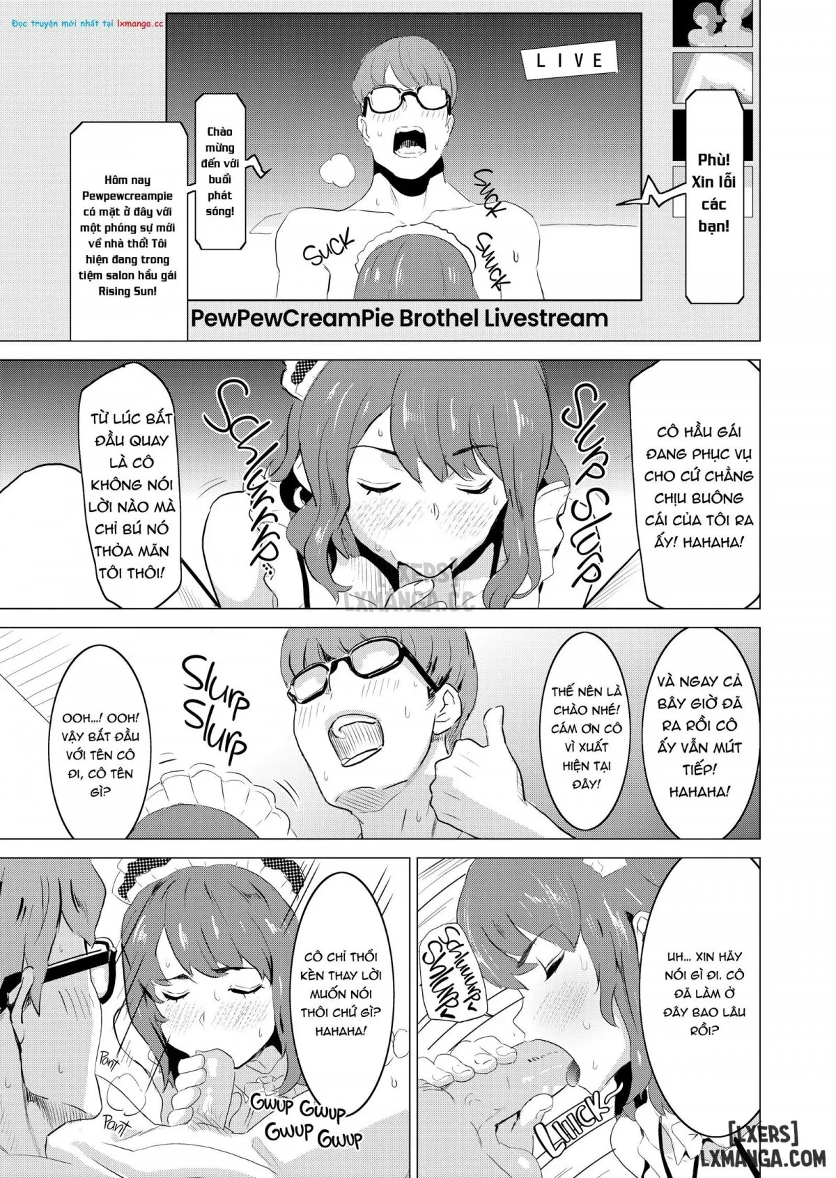 HentaiVN.net - Ảnh 7 - Tôi bắt vợ tôi làm việc tại nhà thổ - Chap 4