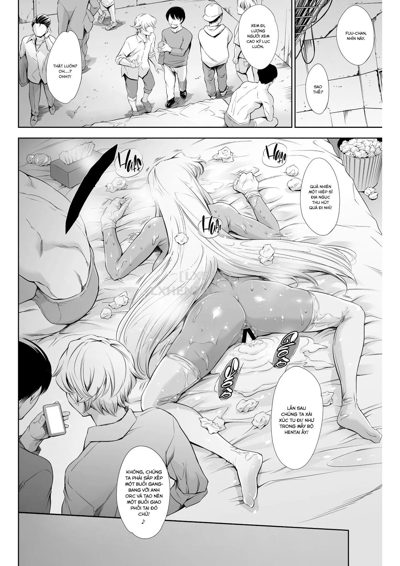 HentaiVN.net - Ảnh 27 - THE LUCKY HOLE Makai Kishi-sama wa Bokura no Onaho - Chap 1