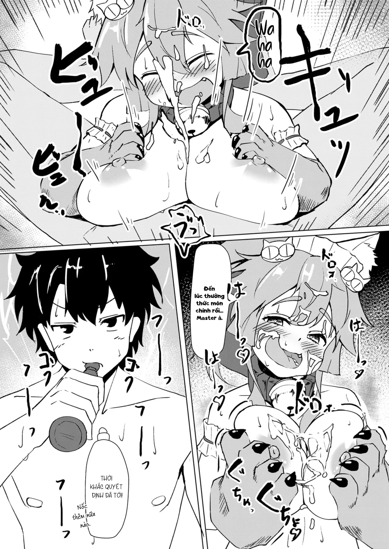 HentaiVN.net - Ảnh 21 - Nàng mèo động dục [Hatsujou Cat ni Geki Shiborare, I wanna be drained by a cat in heat!] - Chap 1