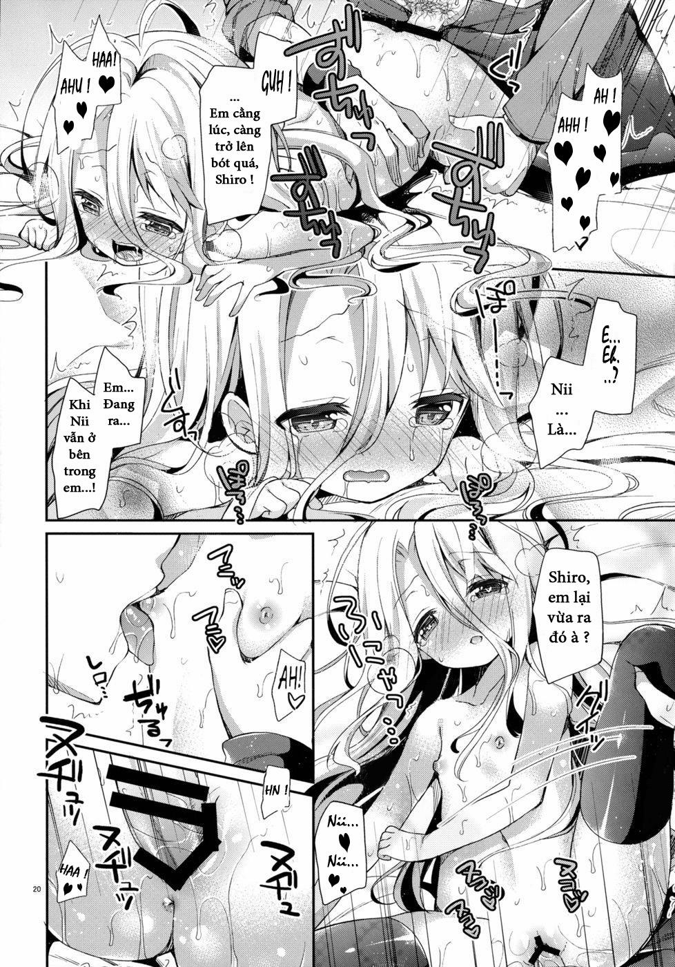 HentaiVN.net - Ảnh 19 - "Shiro... Kyou Kara Kodomo Onaho Ni, Naru" (No Game No Life) [em gái tôi muốn làm] - Chap 1