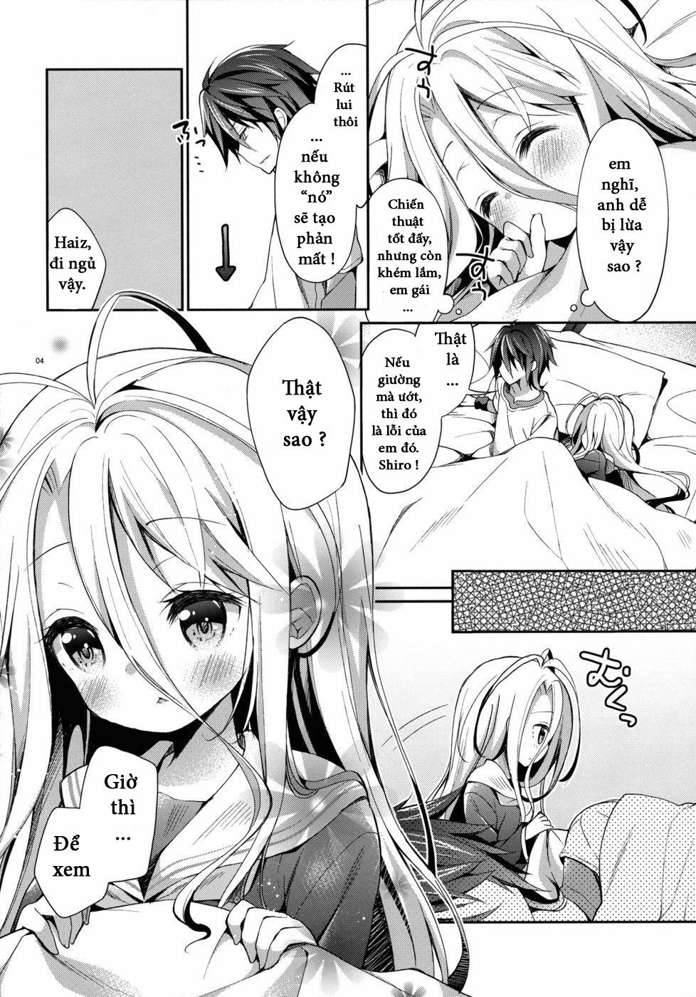 HentaiVN.net - Ảnh 3 - "Shiro... Kyou Kara Kodomo Onaho Ni, Naru" (No Game No Life) [em gái tôi muốn làm] - Chap 1