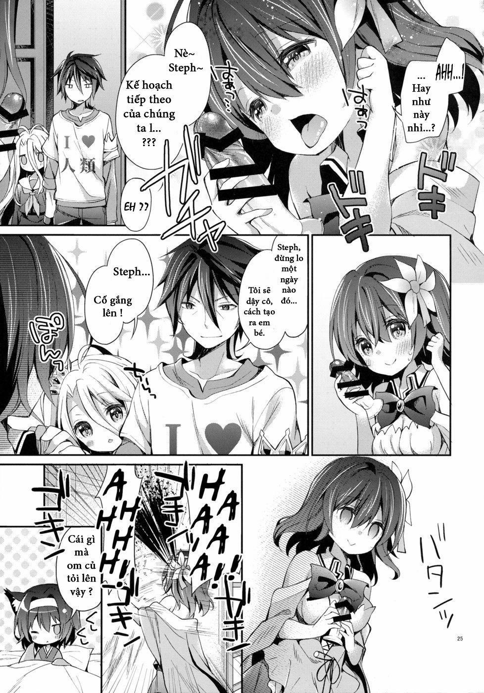 HentaiVN.net - Ảnh 24 - "Shiro... Kyou Kara Kodomo Onaho Ni, Naru" (No Game No Life) [em gái tôi muốn làm] - Chap 1