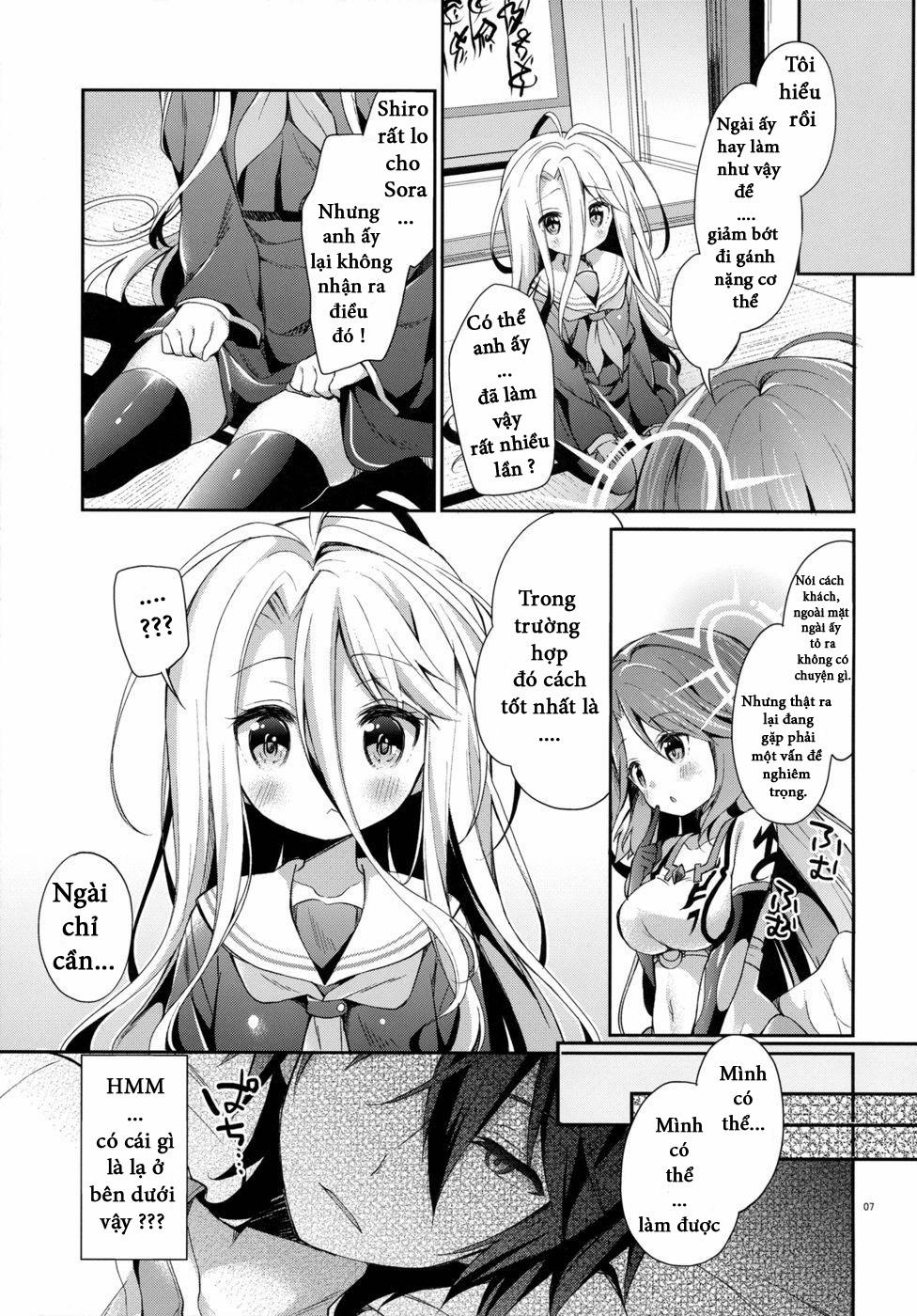 HentaiVN.net - Ảnh 6 - "Shiro... Kyou Kara Kodomo Onaho Ni, Naru" (No Game No Life) [em gái tôi muốn làm] - Chap 1