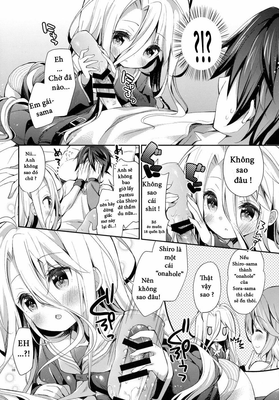 HentaiVN.net - Ảnh 7 - "Shiro... Kyou Kara Kodomo Onaho Ni, Naru" (No Game No Life) [em gái tôi muốn làm] - Chap 1