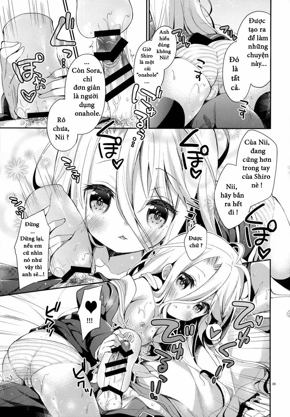 HentaiVN.net - Ảnh 8 - "Shiro... Kyou Kara Kodomo Onaho Ni, Naru" (No Game No Life) [em gái tôi muốn làm] - Chap 1