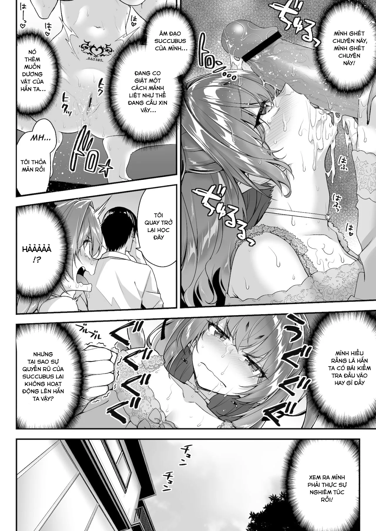 HentaiVN.net - Ảnh 10 - Cô nàng Succubus thèm muốn tinh dịch này! [Zako Succubus-chan wa Semen ga Hoshii no!; This Small Fry Succubus-chan Wants Your Sperm!] - Chap 1