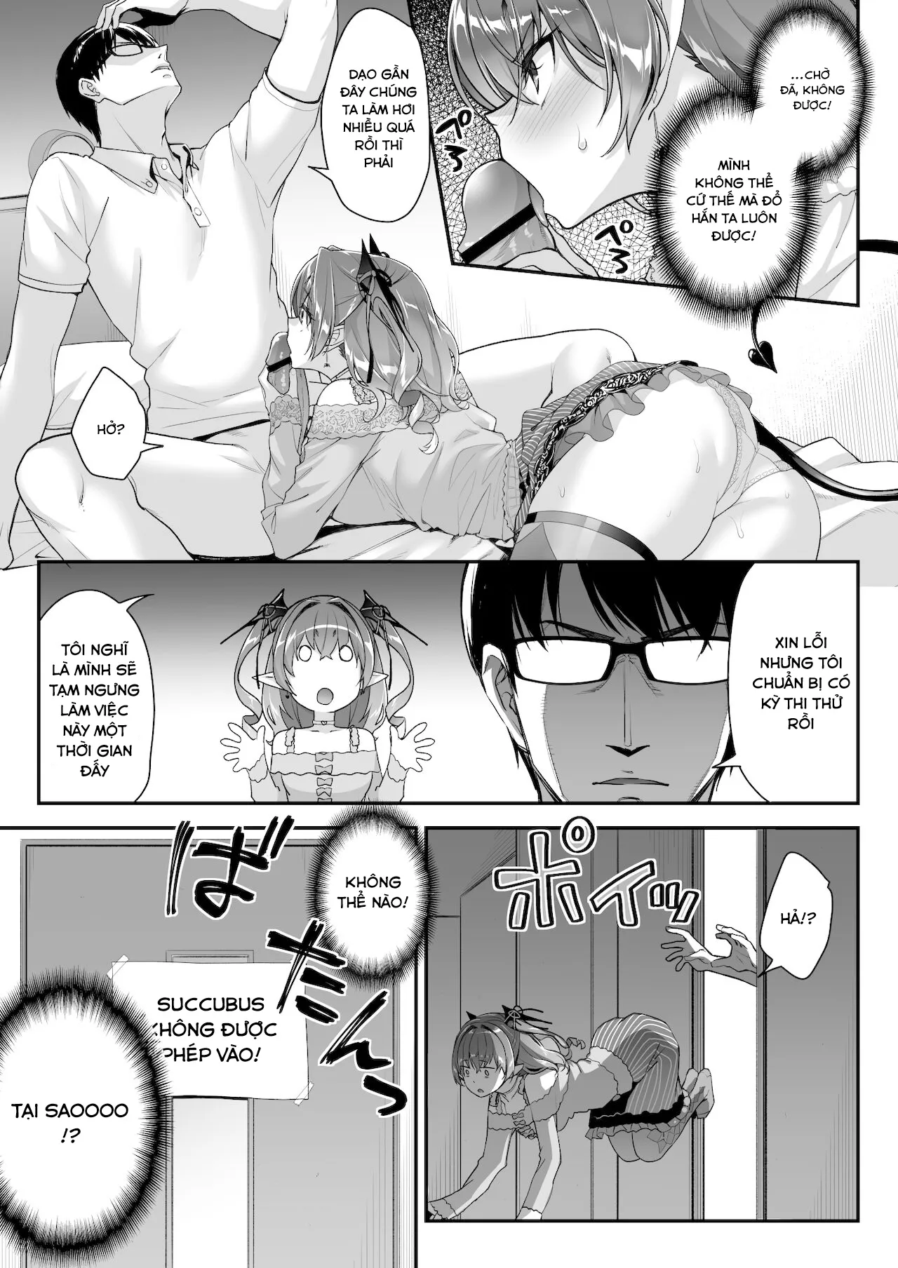 HentaiVN.net - Ảnh 17 - Cô nàng Succubus thèm muốn tinh dịch này! [Zako Succubus-chan wa Semen ga Hoshii no!; This Small Fry Succubus-chan Wants Your Sperm!] - Chap 1