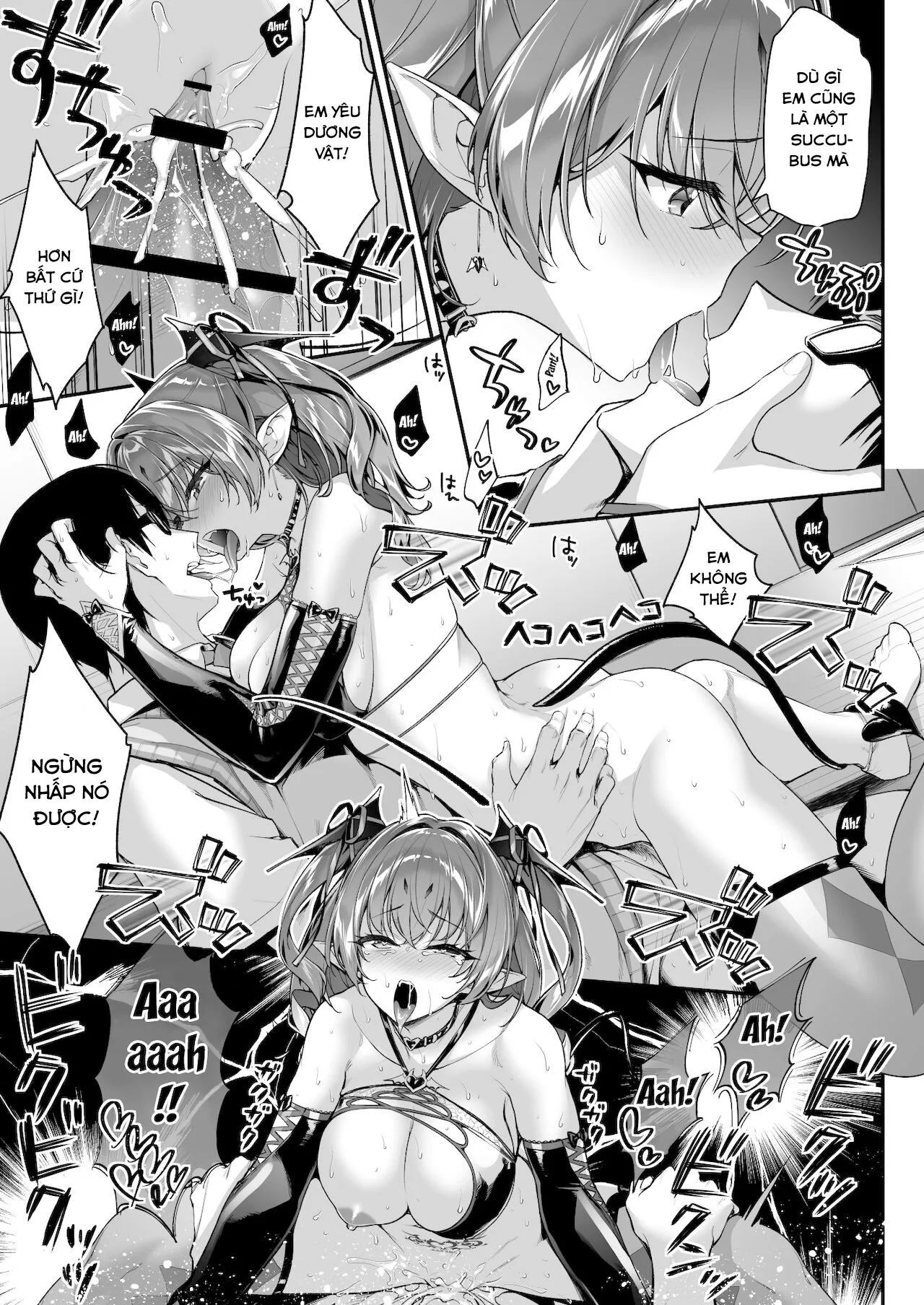 HentaiVN.net - Ảnh 27 - Cô nàng Succubus thèm muốn tinh dịch này! [Zako Succubus-chan wa Semen ga Hoshii no!; This Small Fry Succubus-chan Wants Your Sperm!] - Chap 1