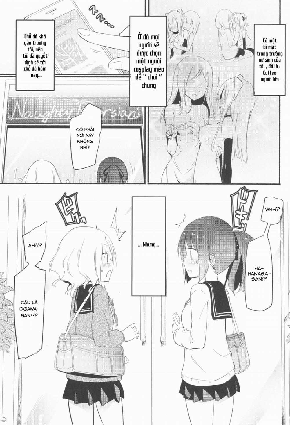 HentaiVN.net - Ảnh 3 - Neko Cafe Yuri Goudou [Quán cafe mèo] - Chap 1