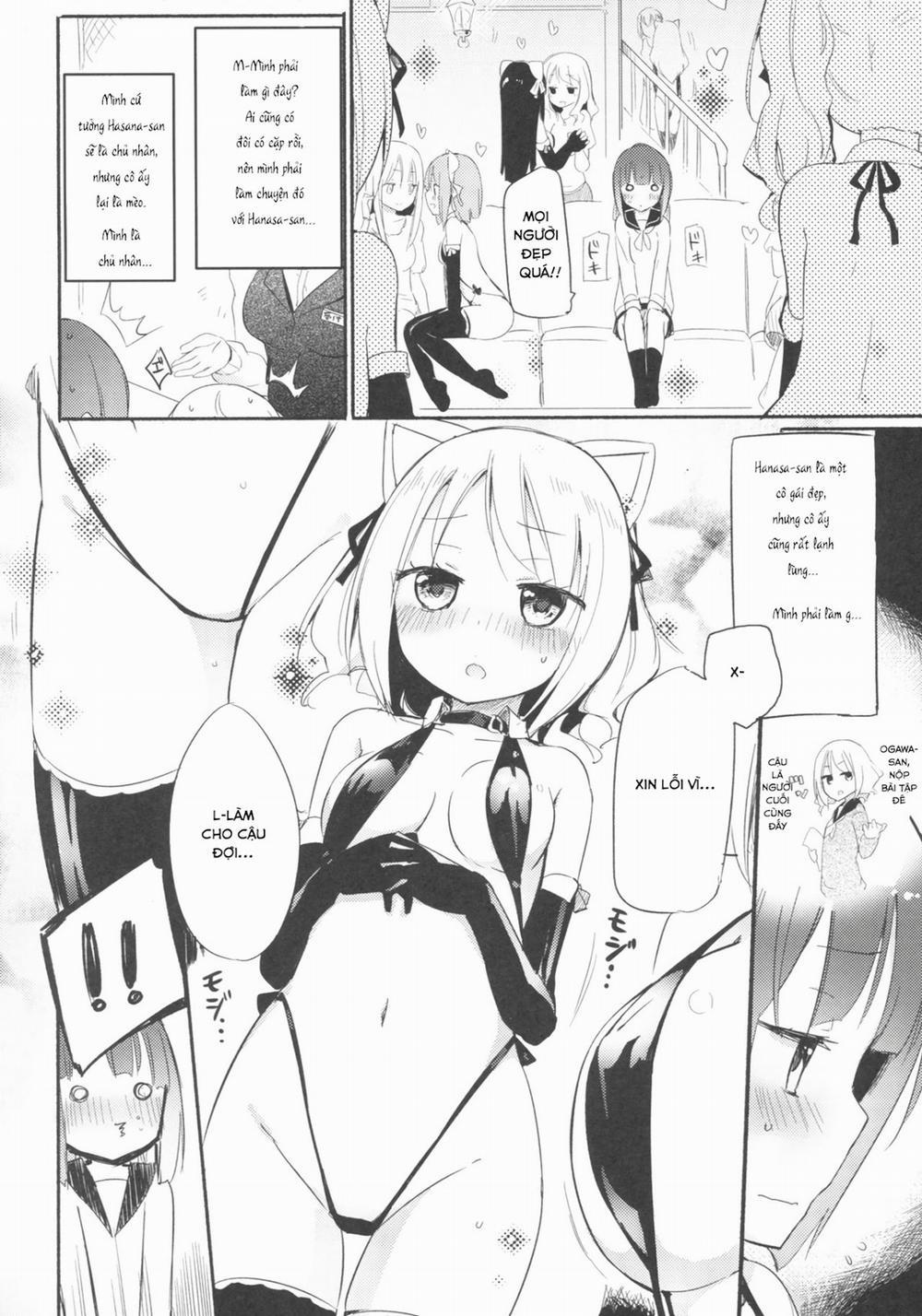 HentaiVN.net - Ảnh 4 - Neko Cafe Yuri Goudou [Quán cafe mèo] - Chap 1