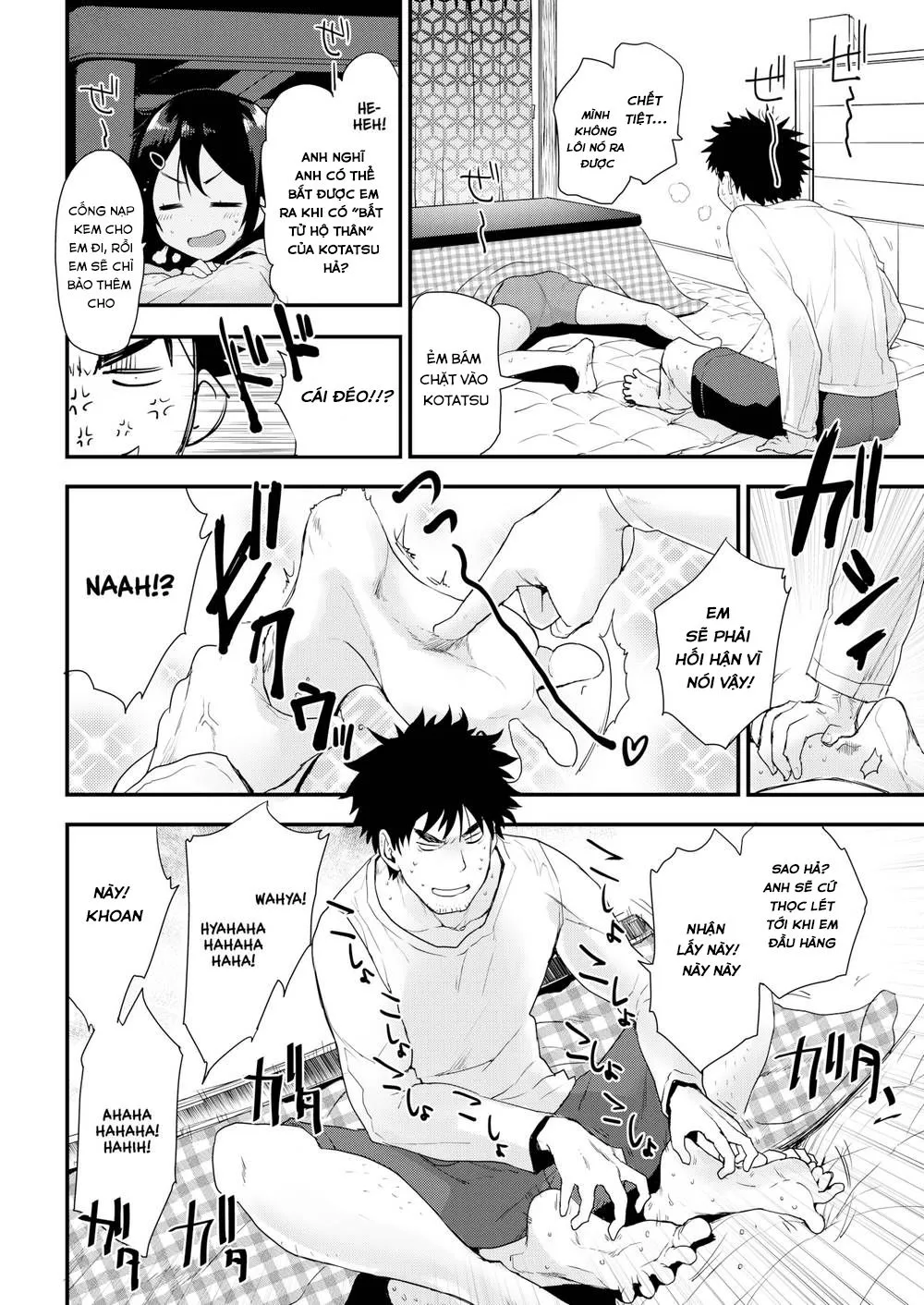 HentaiVN.net - Ảnh 6 - Địt lộn trong Kotatsu [Kotatsu Fight] - Chap 1