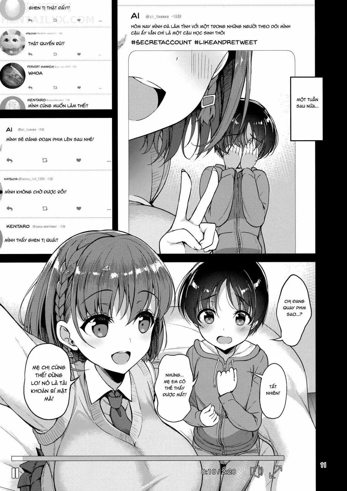HentaiVN.net - Ảnh 13 - Tawawa Na Anoko - Chap 1