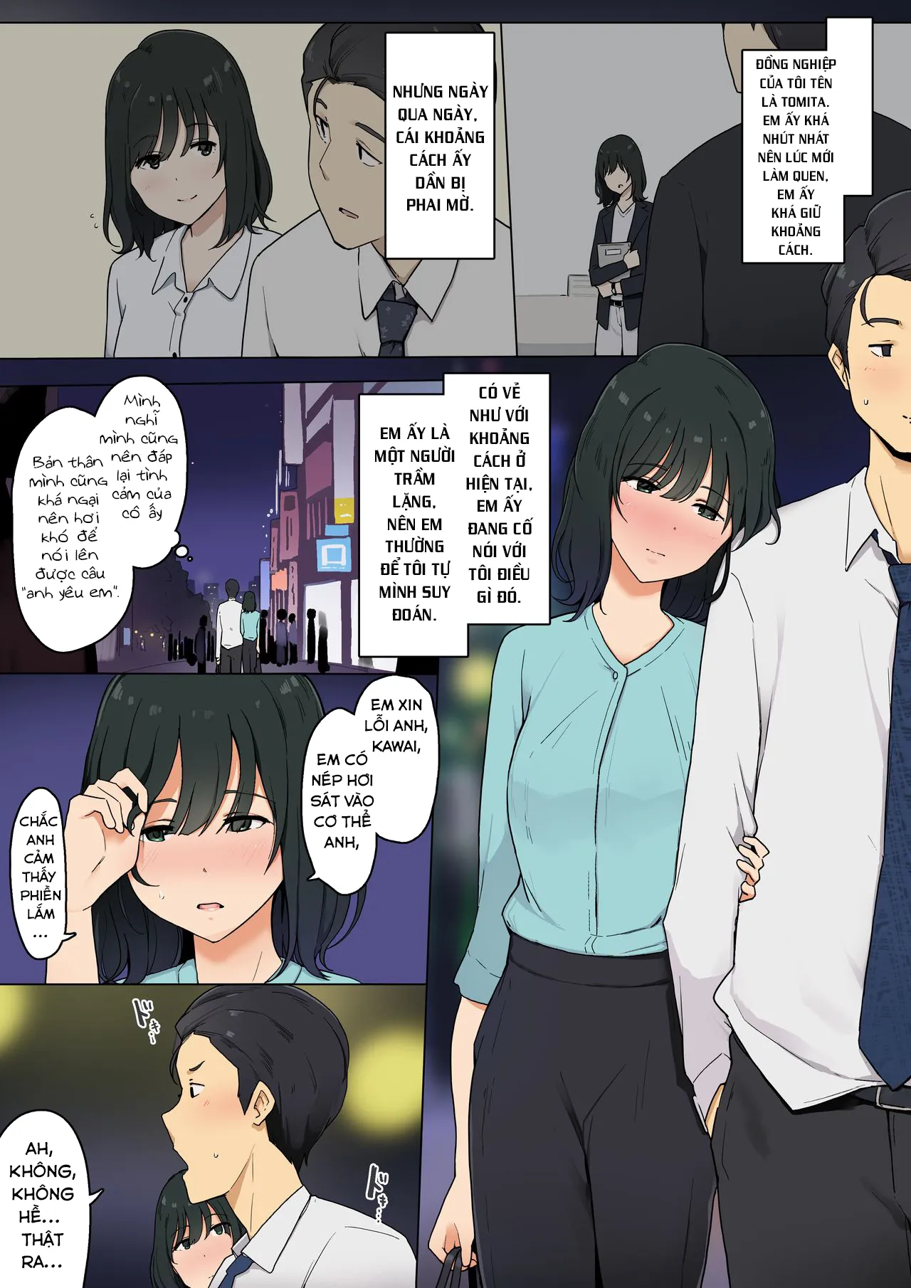 HentaiVN.net - Ảnh 6 - Hitomishiri Douryou Joshi to Micchaku Sex Suru Ohanashi - Chap 1