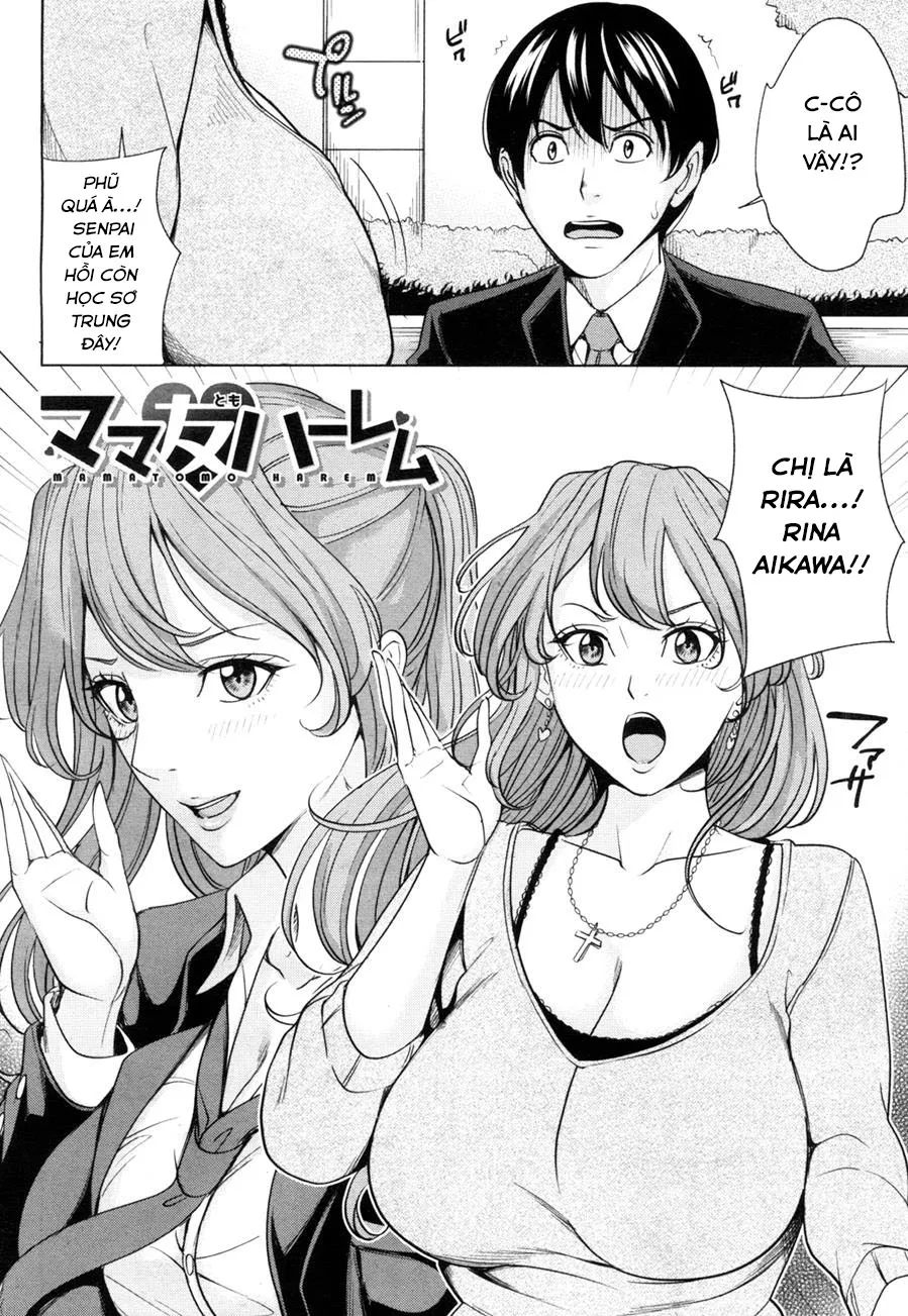 HentaiVN.net - Ảnh 3 - Mama Tomo Harem - Chap 1