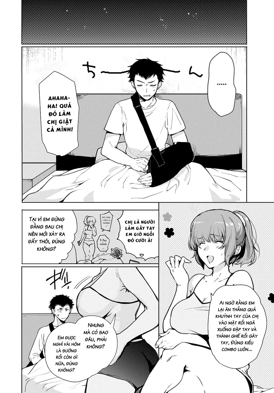 HentaiVN.net - Ảnh 5 - Bài tập gây nghiện với bà chị [Kyoudai Switch] - Chap 1