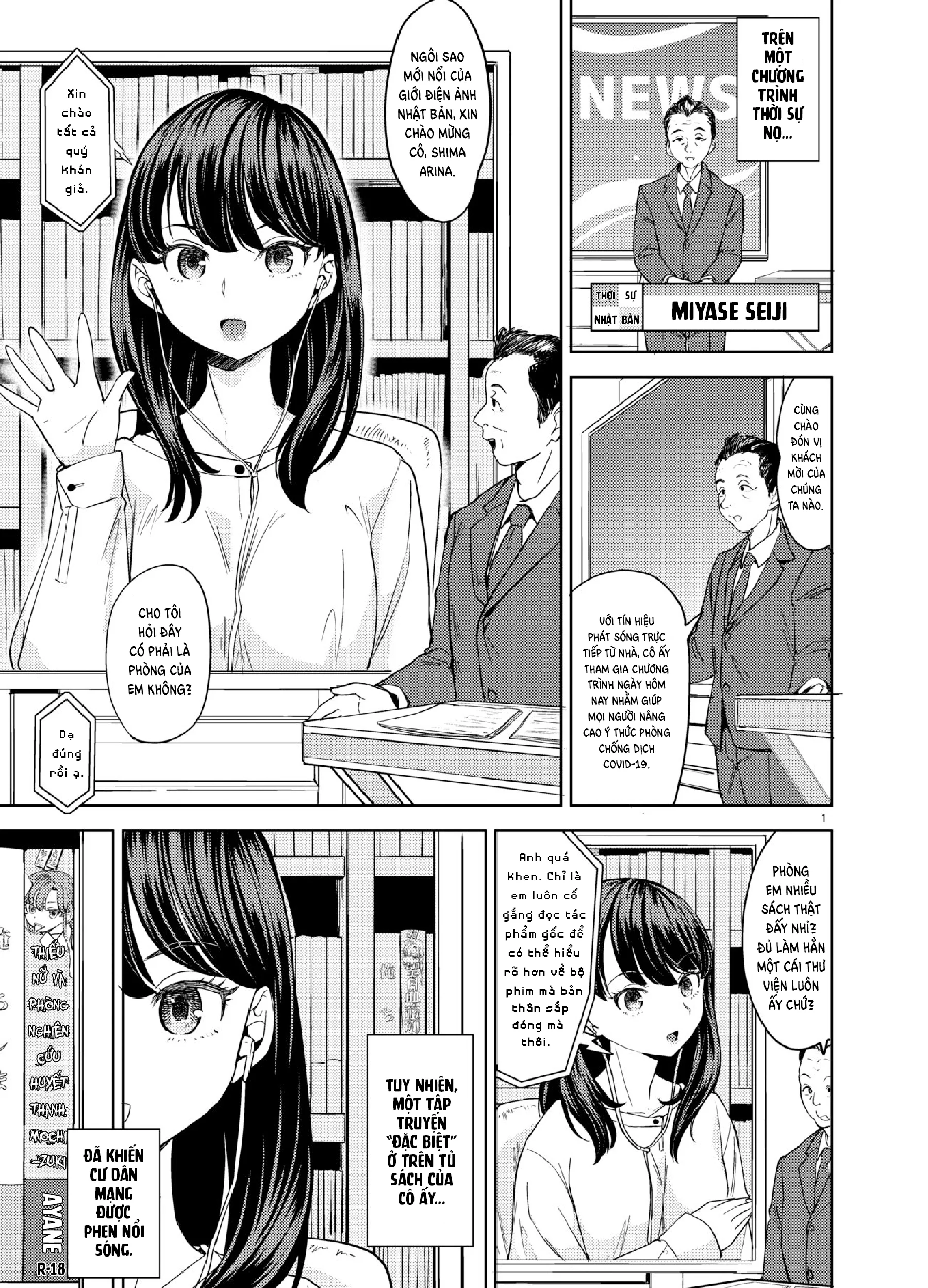 HentaiVN.net - Ảnh 3 - Nữ minh tinh Arina và Cô quản lý Kazumi - Chap 1