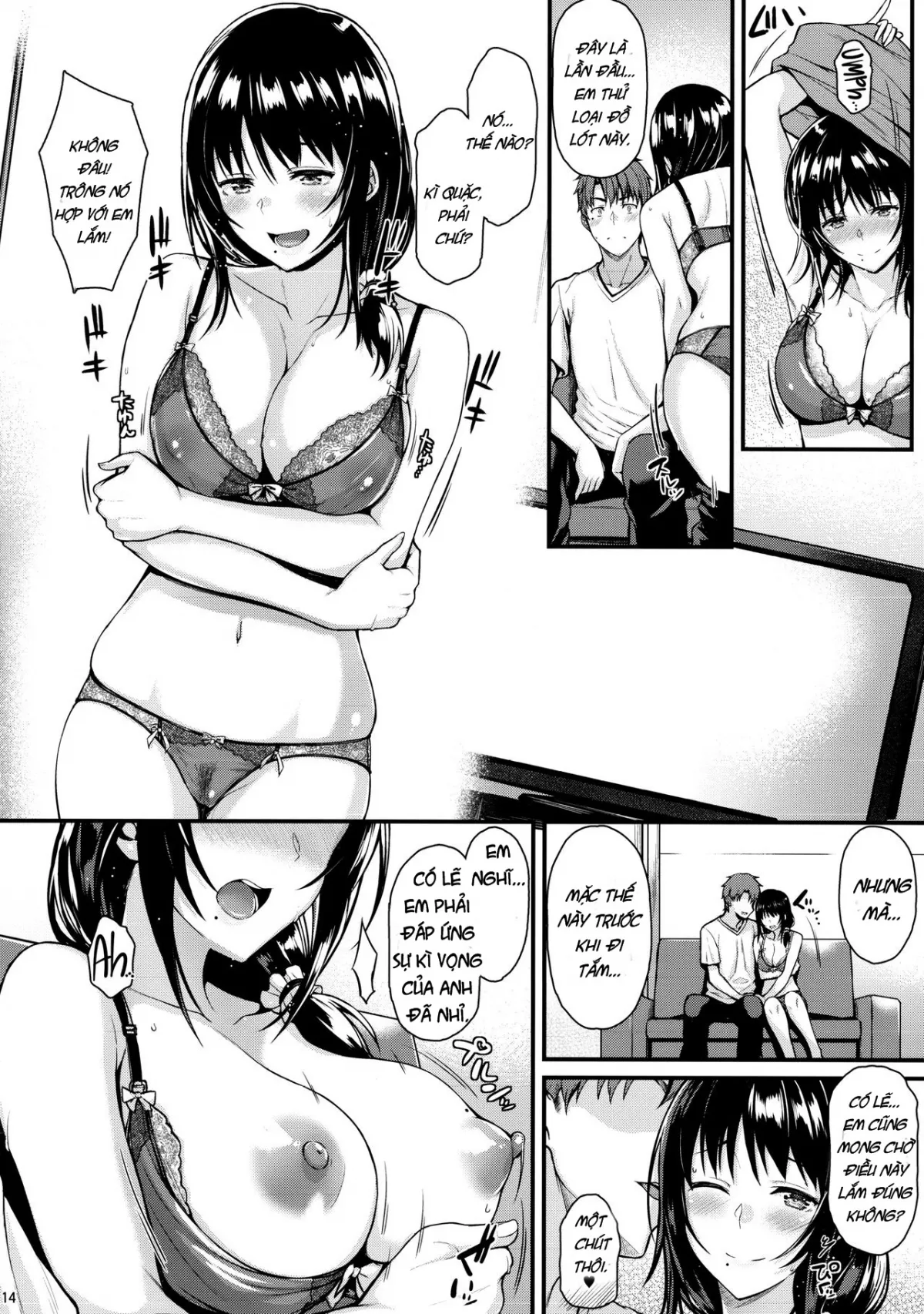 HentaiVN.net - Ảnh 12 - Megumi-san to Kozukuri Ecchi [Babymaking Sex with Megumi] - Chap 1