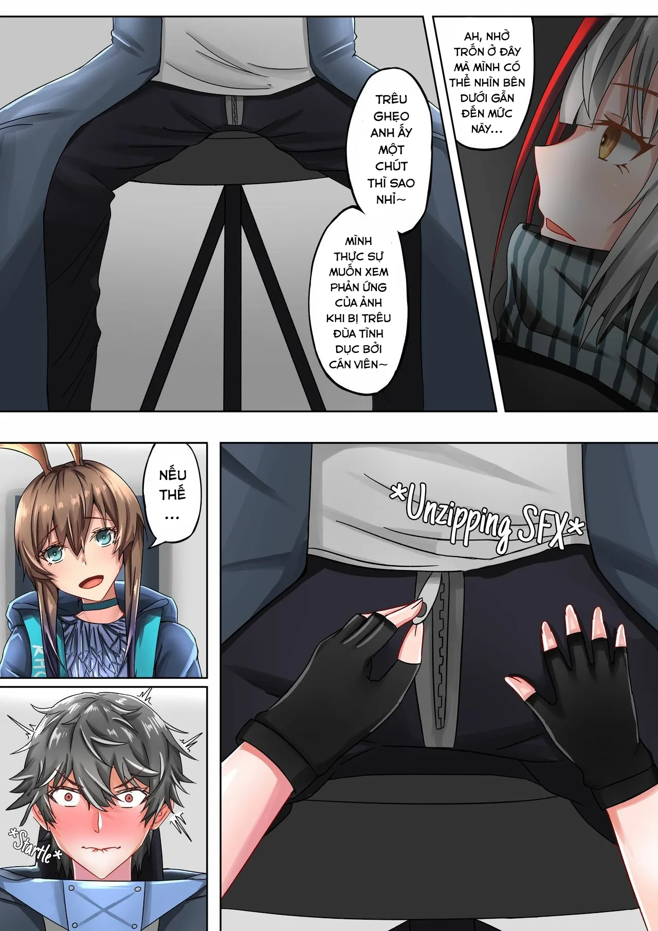 HentaiVN.net - Ảnh 11 - Cô gái ác quỷ ấy cũng là người tôi yêu. (Arknights) [The one who is evil is also the one you love] - Chap 1