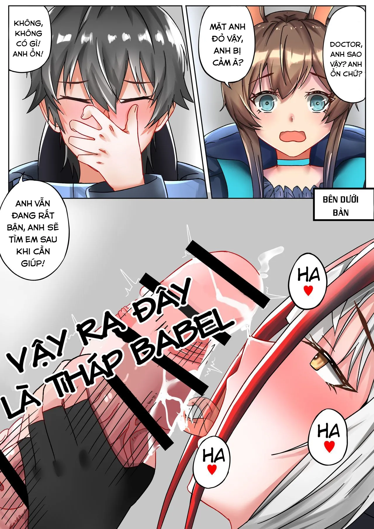 HentaiVN.net - Ảnh 13 - Cô gái ác quỷ ấy cũng là người tôi yêu. (Arknights) [The one who is evil is also the one you love] - Chap 1