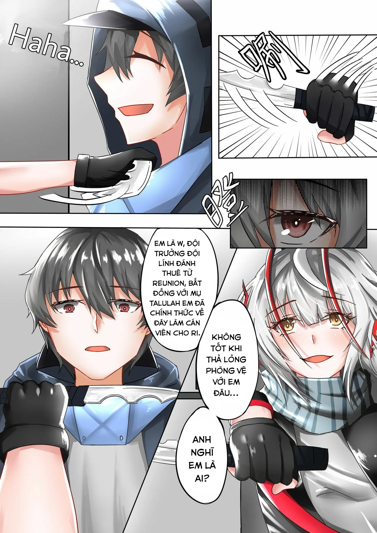 HentaiVN.net - Ảnh 5 - Cô gái ác quỷ ấy cũng là người tôi yêu. (Arknights) [The one who is evil is also the one you love] - Chap 1