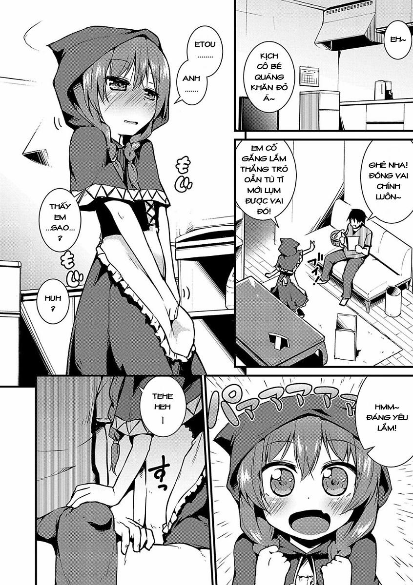 HentaiVN.net - Ảnh 3 - [Loli] Cô bé quàng khăn đỏ [Aka no Yuuwaku] - Chap 1