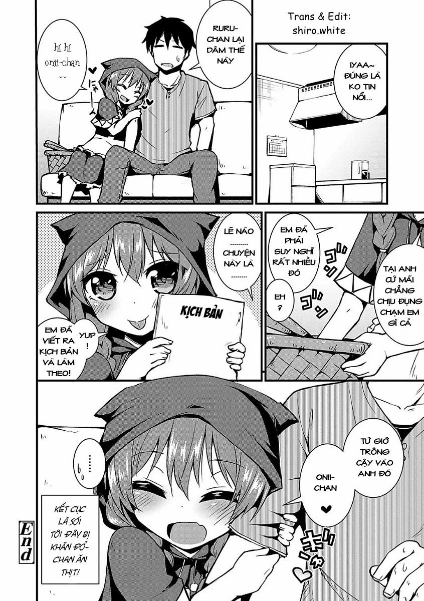 HentaiVN.net - Ảnh 21 - [Loli] Cô bé quàng khăn đỏ [Aka no Yuuwaku] - Chap 1