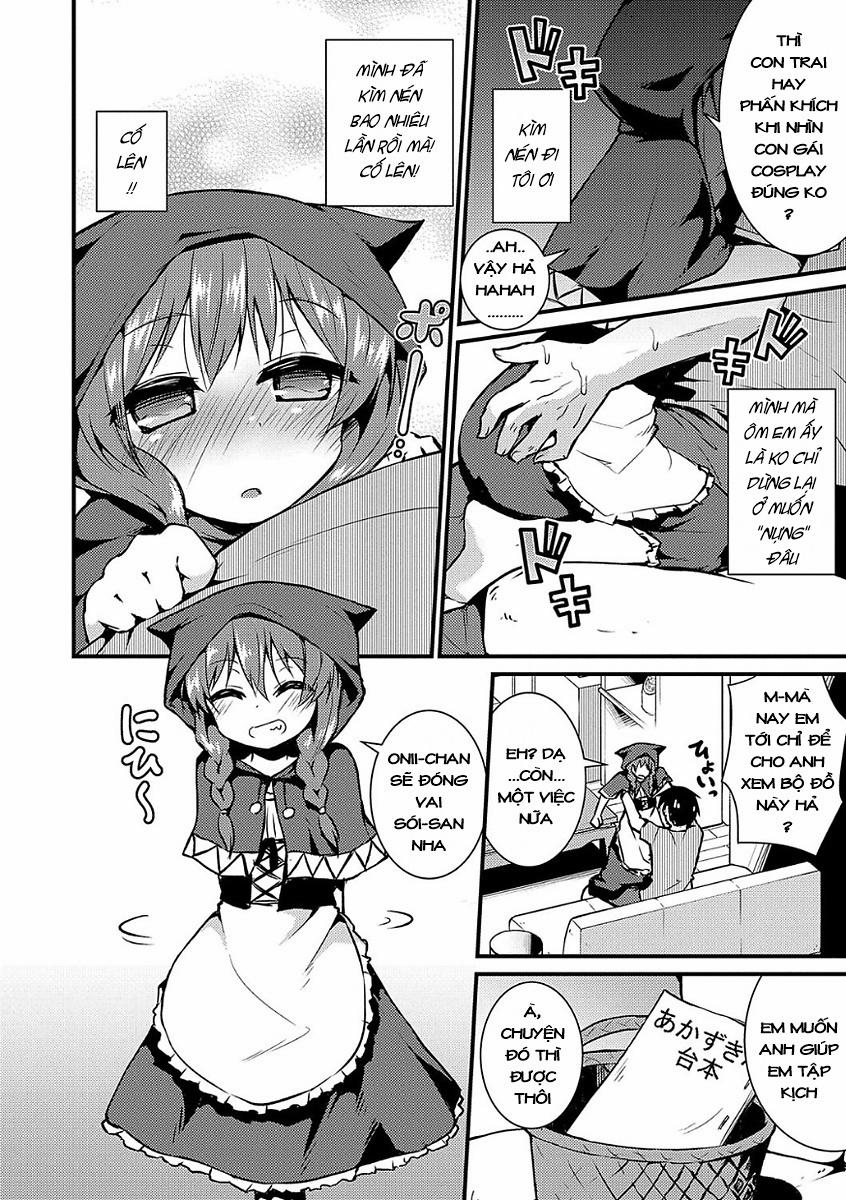 HentaiVN.net - Ảnh 5 - [Loli] Cô bé quàng khăn đỏ [Aka no Yuuwaku] - Chap 1