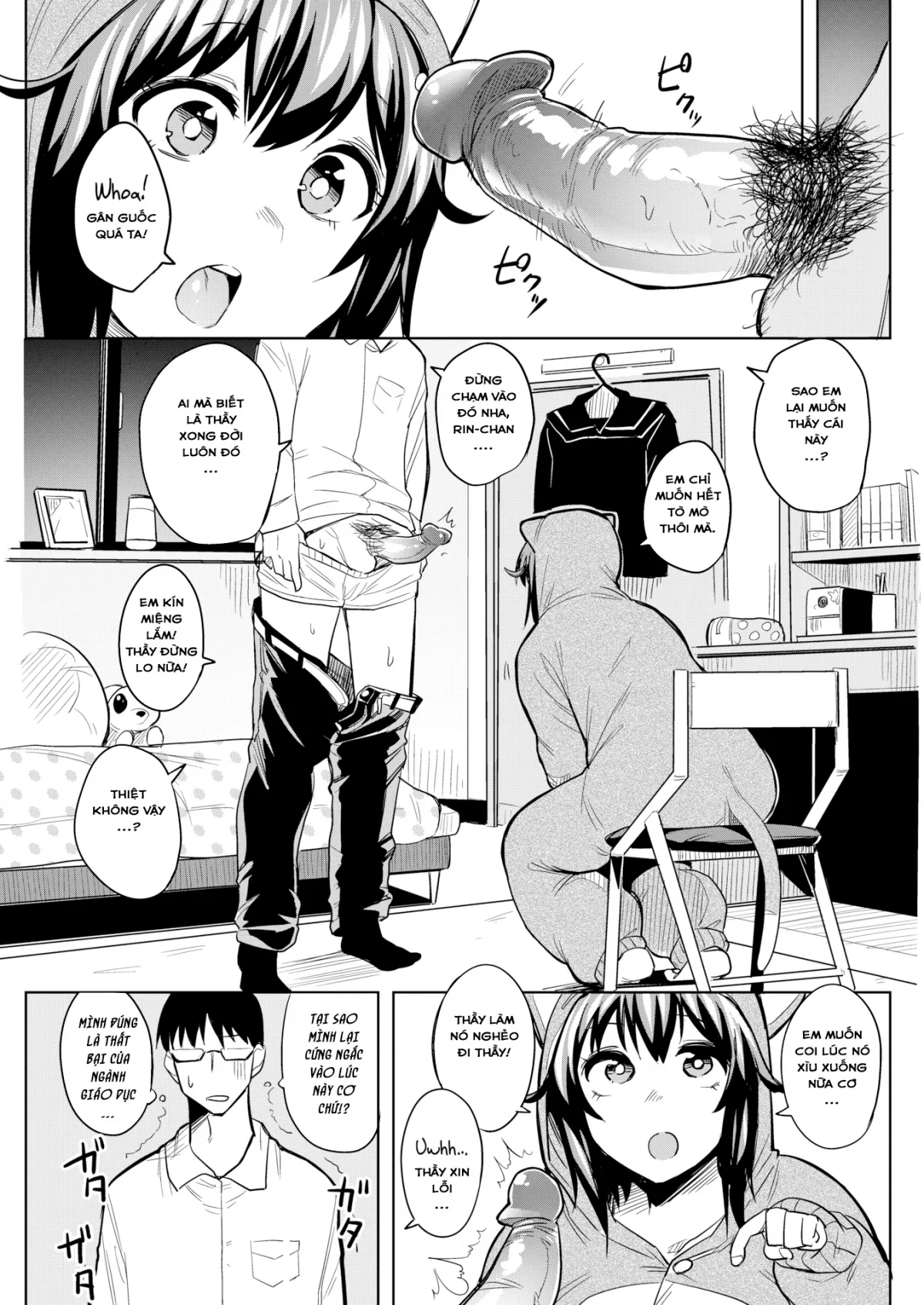HentaiVN.net - Ảnh 6 - Ý Trời Bảo Thầy Dạy Em Về Sinh Lý! [What They Don't Teach You in School] - Chap 1