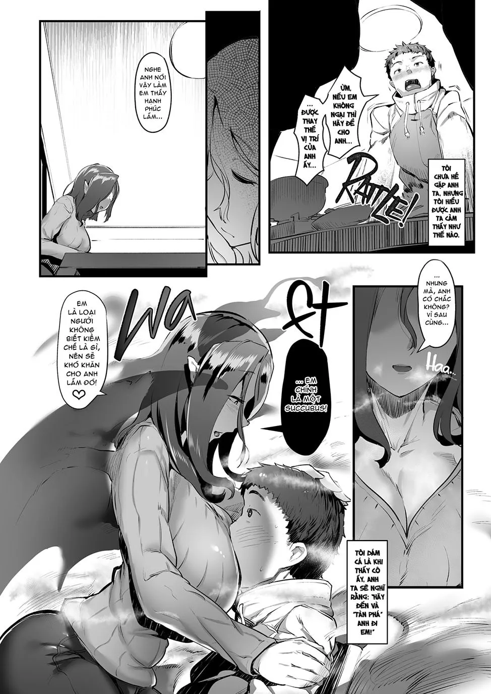 HentaiVN.net - Ảnh 10 - A Succubus Widow's Afternoon Delight [Succubus Miboujin Hirusagari no Himitsu; サキュバス未亡人昼下がりの秘密] - Chap 1