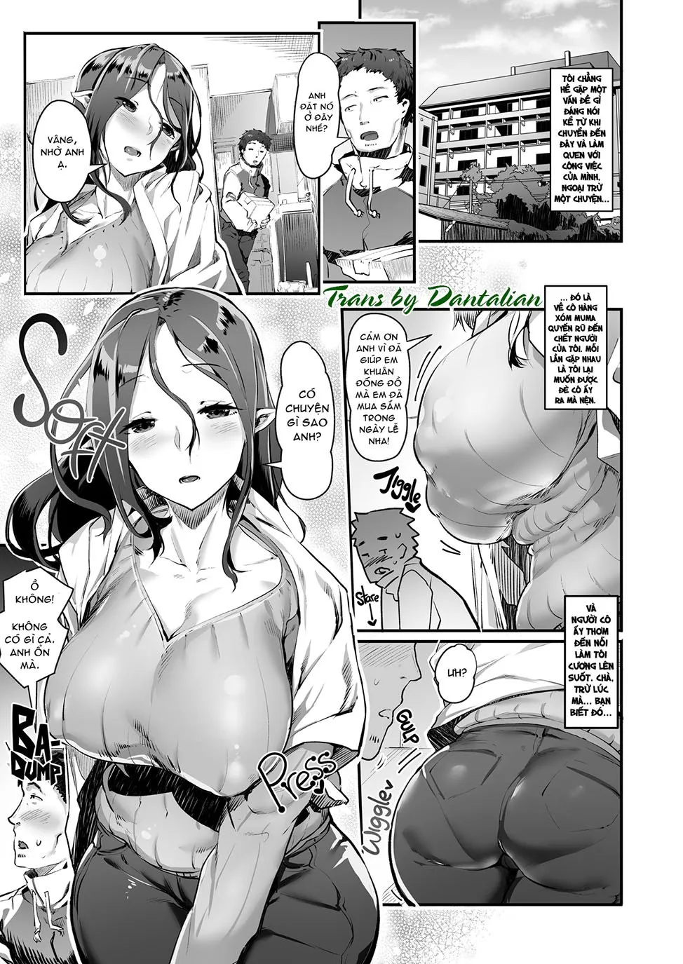 HentaiVN.net - Ảnh 3 - A Succubus Widow's Afternoon Delight [Succubus Miboujin Hirusagari no Himitsu; サキュバス未亡人昼下がりの秘密] - Chap 1