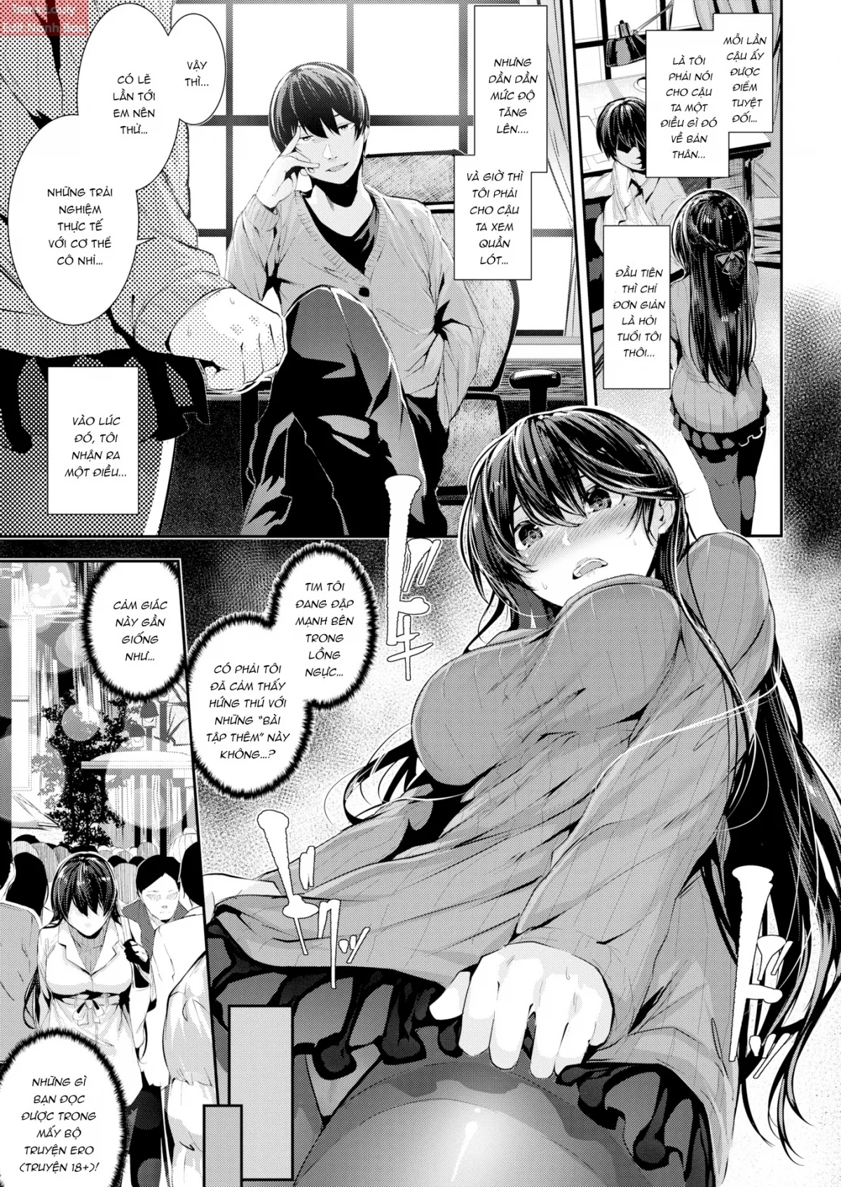 HentaiVN.net - Ảnh 4 - Challenge Yourself, Tit Student! - Chap 1